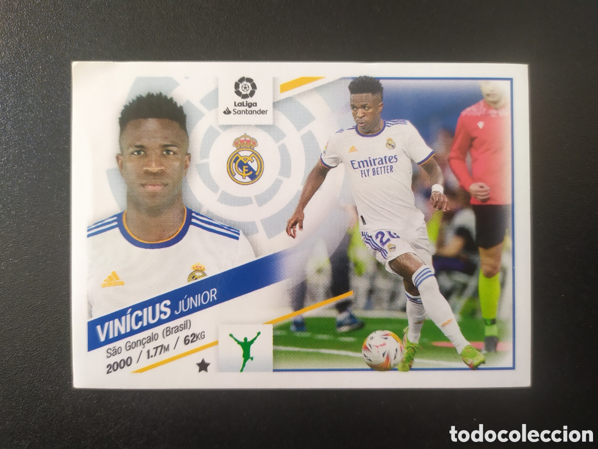 Cromos de f&uacute;tbol: Liga este 2022 2023 22 23 panini Vinicius n&deg; 19 Real Madrid
