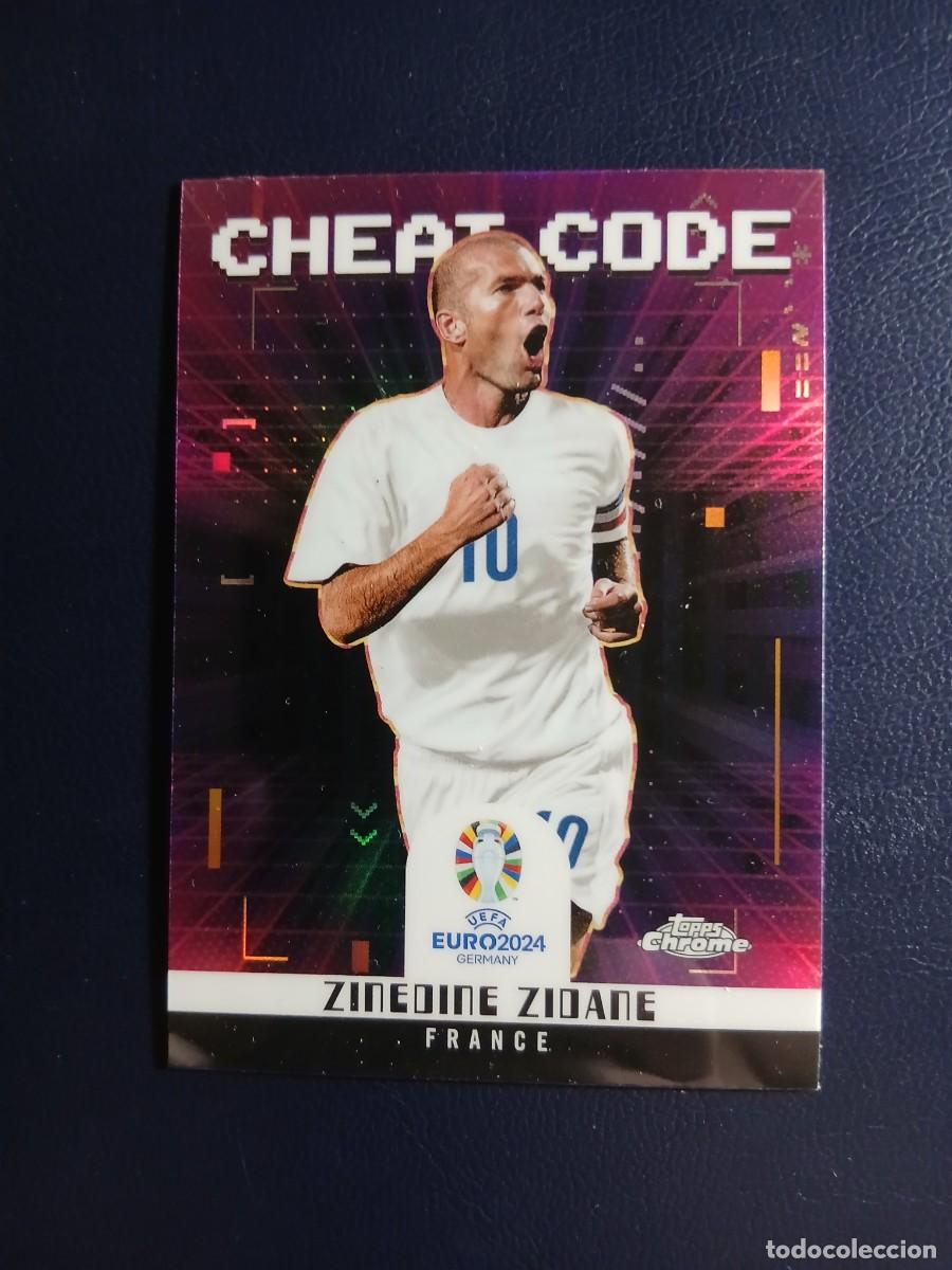 Cromos de f&uacute;tbol: CC-3 ZINEDINE ZIDANE FRANCIA CHEAT CODE TOPPS CHROME UEFA EURO 2024