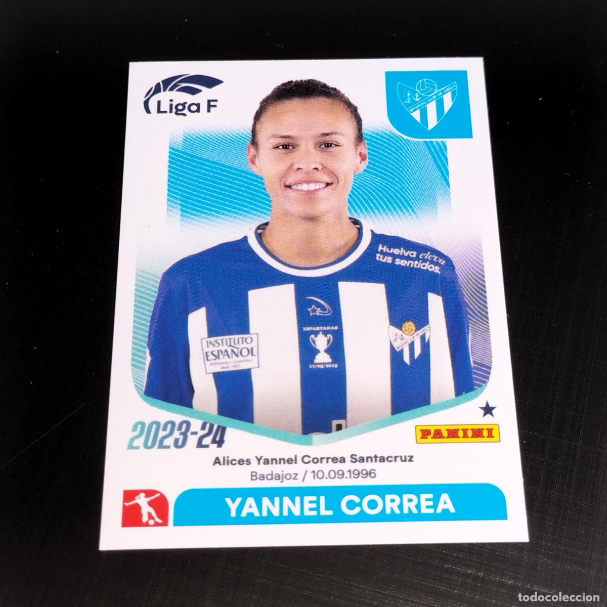 Cromos de f&uacute;tbol: N&ordm; 270 YANNEL CORREA SPORTING CLUB HUELVA CROMOS LIGA F FEMENINA PANINI 2023 2024 23 24