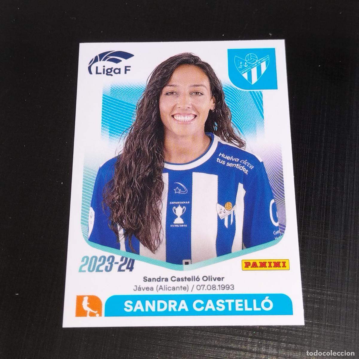 Cromos de f&uacute;tbol: N&ordm; 272 SANDRA CASTELLO SPORTING CLUB HUELVA CROMOS LIGA F FEMENINA PANINI 2023 2024 23 24