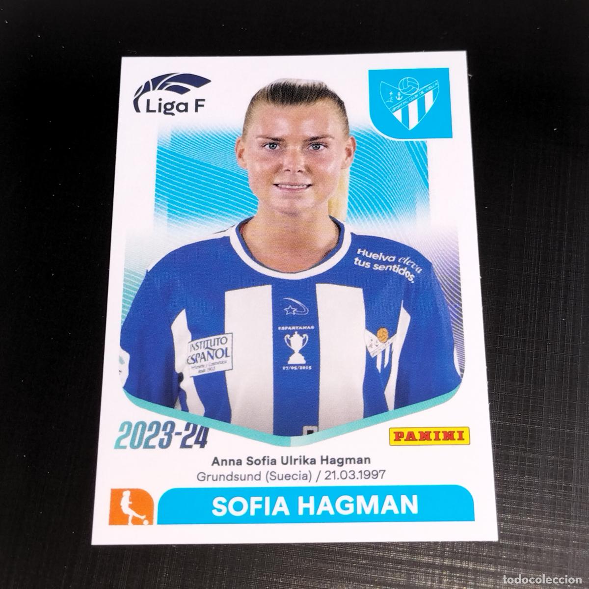 Cromos de f&uacute;tbol: N&ordm; 274 SOFIA HAGMAN SPORTING CLUB HUELVA CROMOS LIGA F FEMENINA PANINI 2023 2024 23 24