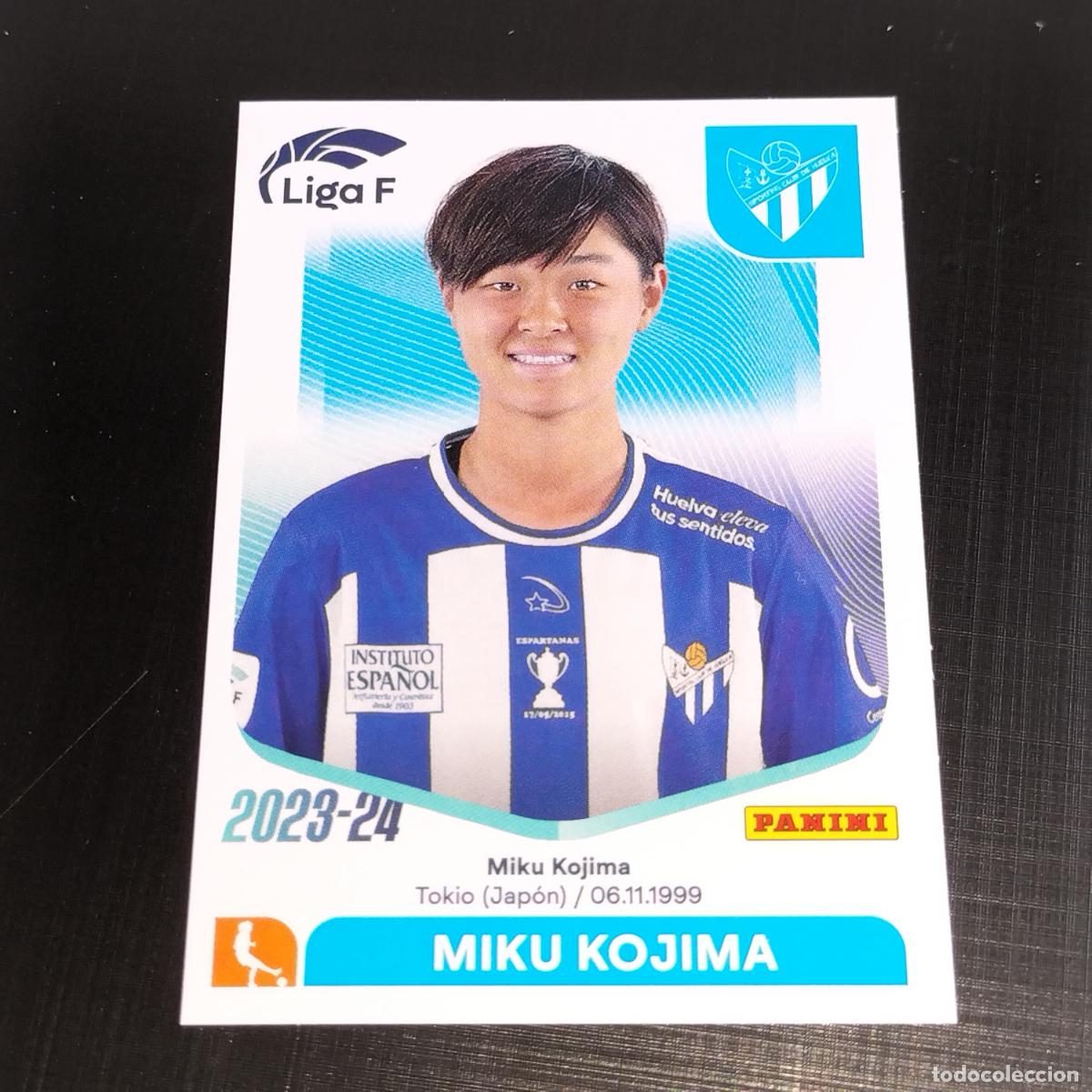 Cromos de f&uacute;tbol: N&ordm; 276 MIKU KOJIMA SPORTING CLUB HUELVA CROMOS LIGA F FEMENINA PANINI 2023 2024 23 24