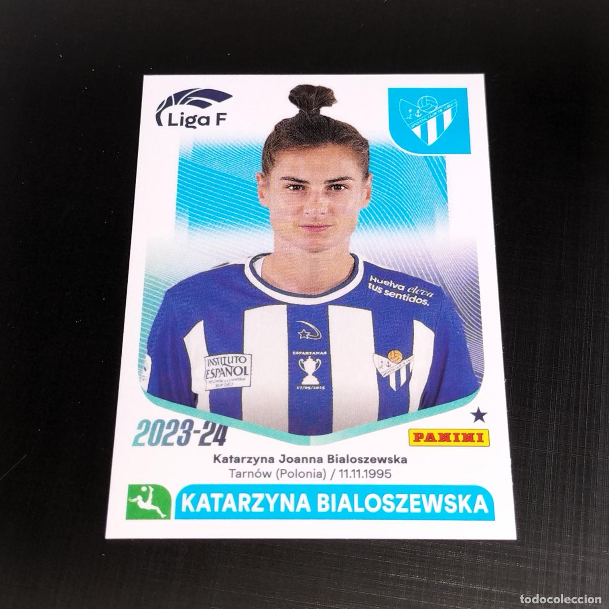 Cromos de f&uacute;tbol: N&ordm; 279 KATARZYNA BIALOSZEWSKA SPORTING CLUB HUELVA CROMOS LIGA F FEMENINA PANINI 2023 2024 23 24
