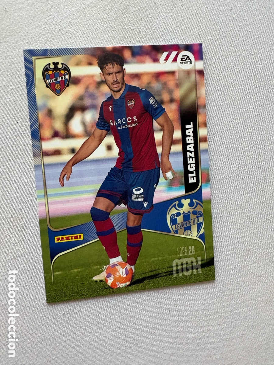 Cartes &agrave; collectionner de Football: MEGACRACKS MGK 2025 2026 25 26 PANINI N&ordm; 205 ELGEZABAL LEVANTE