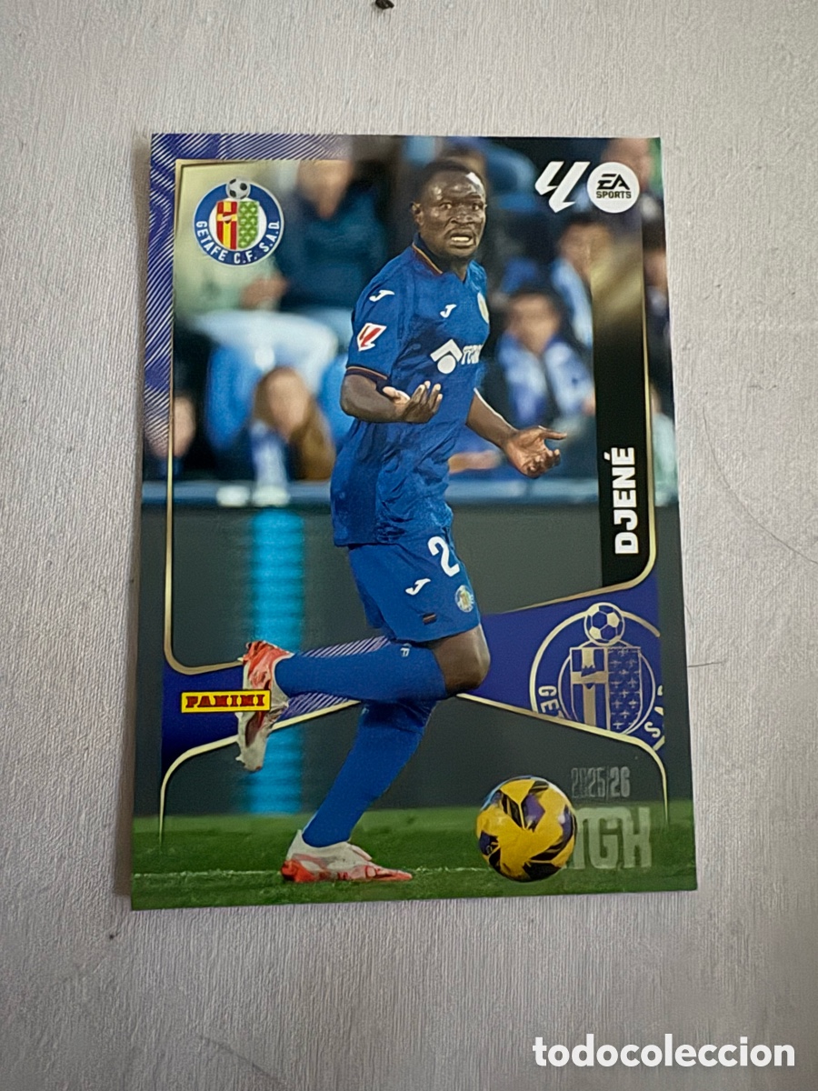 Cromos de f&uacute;tbol: CROMO CARD MGK MEGACRACKS 25 26 PANINI 2025 2026 GETAFE 169 DJENE
