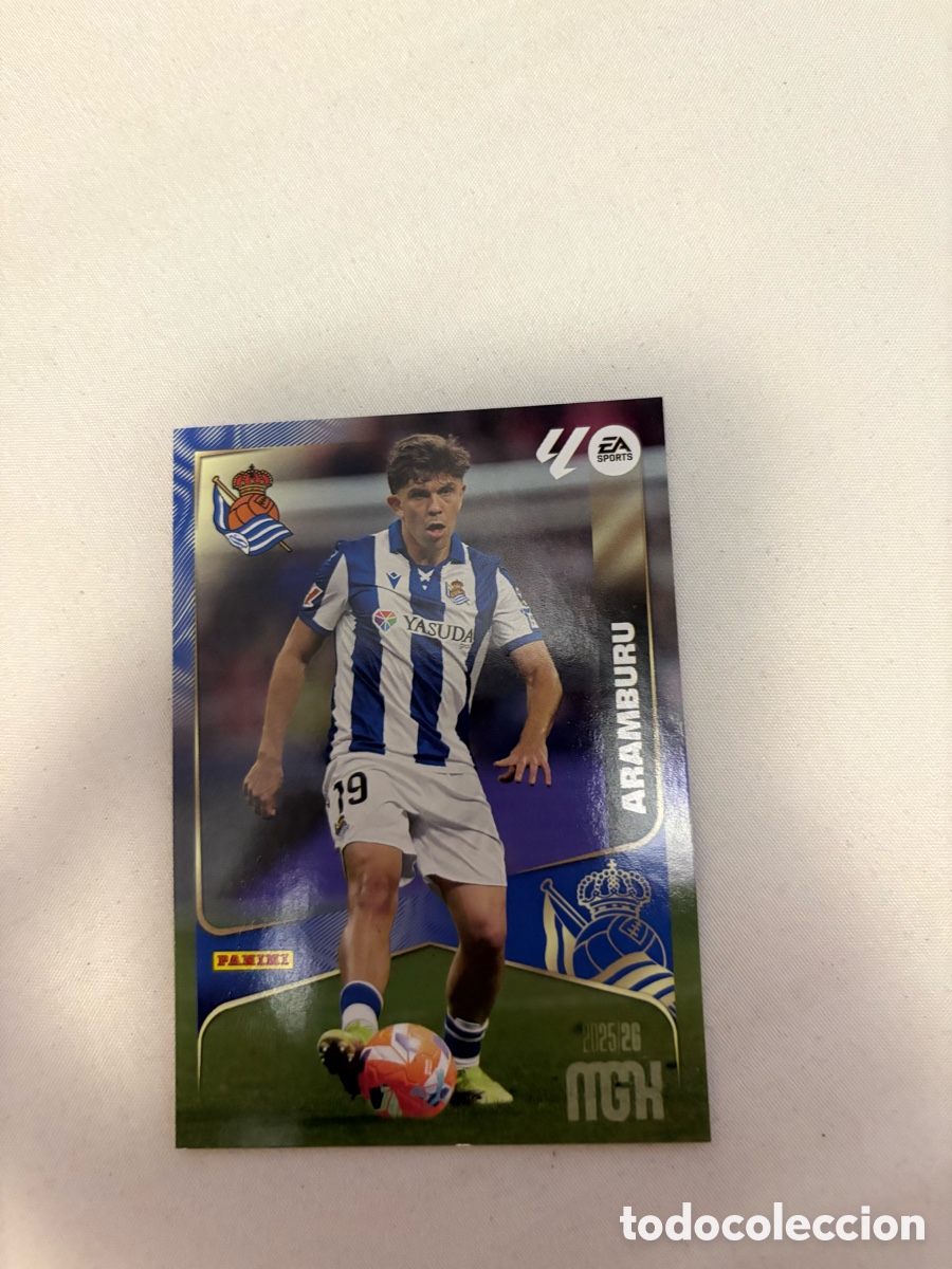 Figurine di Calcio: MEGACRACKS MGK 2025 2026 25 26 PANINI N&ordm; 310 ARAMBURU REAL SOCIEDAD