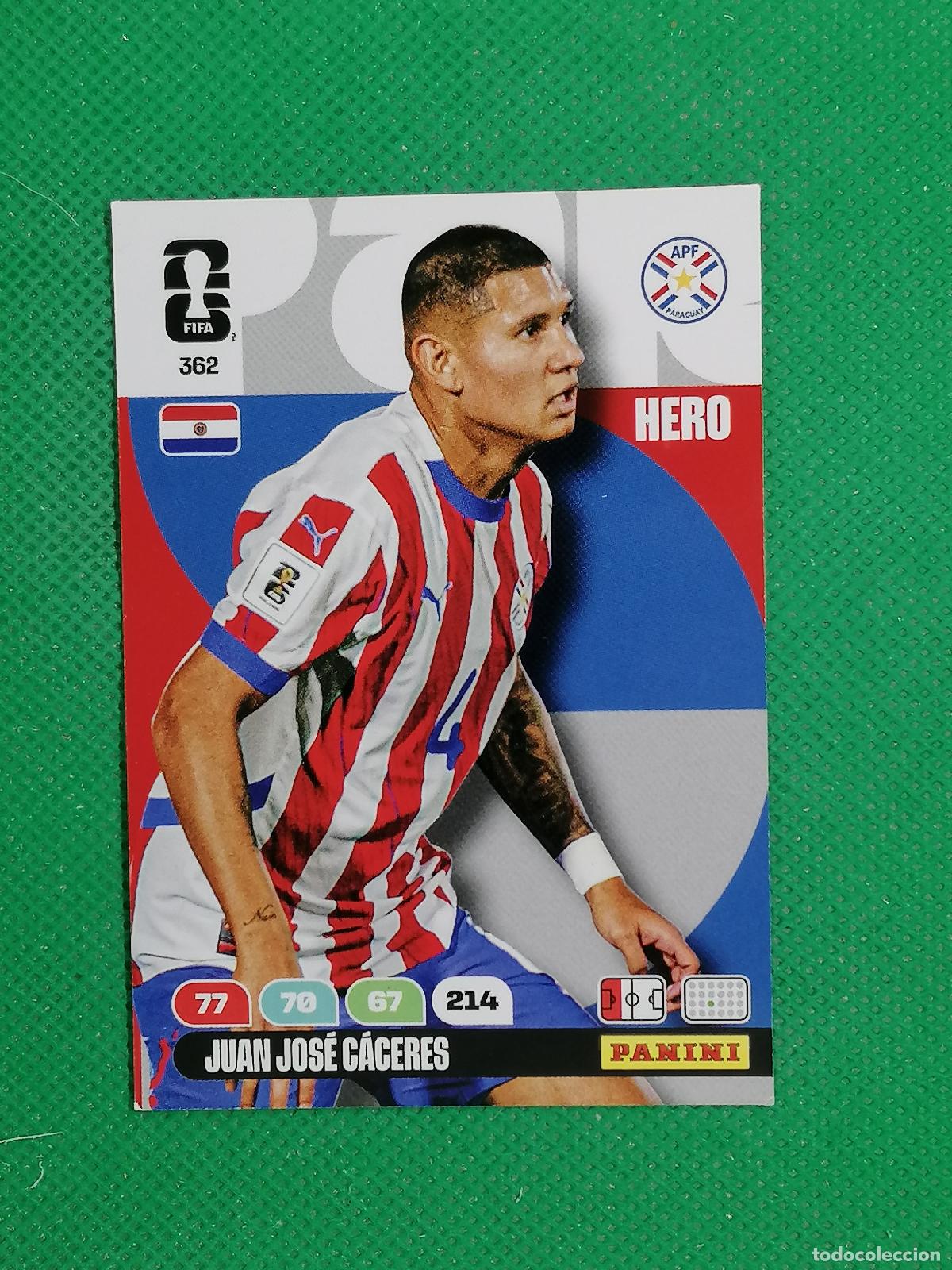 Fu&szlig;ball-Sticker: 362 JUAN JOSE CACERES PARAGUAY HERO ⚽ PANINI ADRENALYN FIFA WORLD CUP 26 2026 ⚽