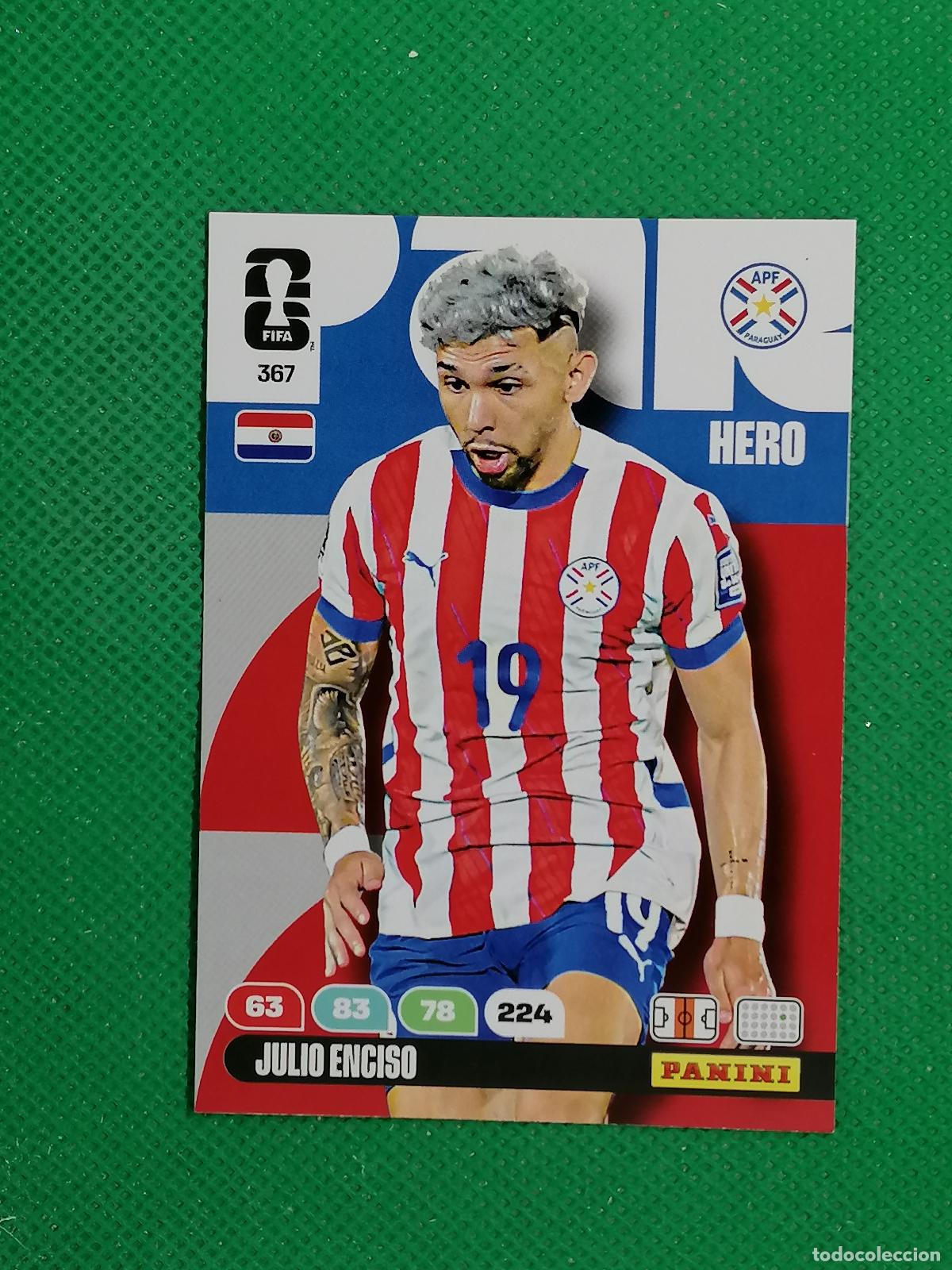 Fu&szlig;ball-Sticker: 367 JULIO ENCISO PARAGUAY HERO ⚽ PANINI ADRENALYN FIFA WORLD CUP 26 2026 ⚽