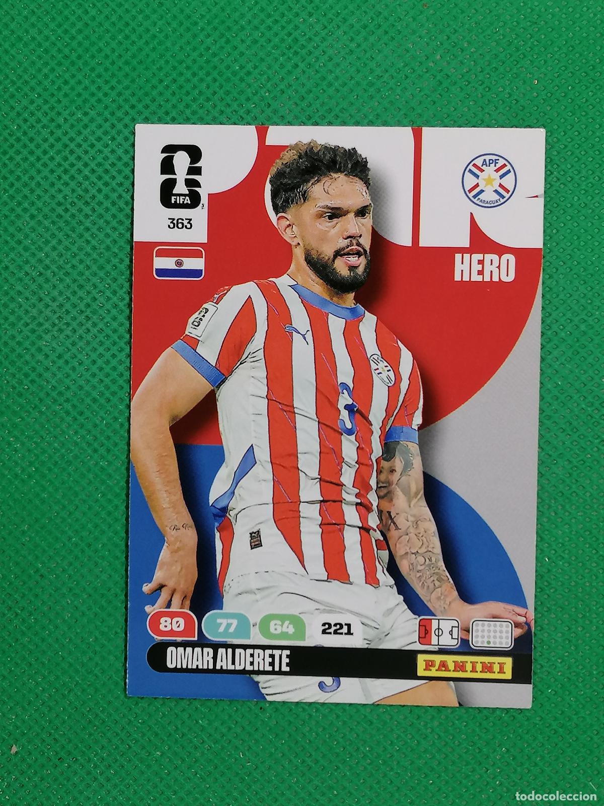 Fu&szlig;ball-Sticker: 363 OMAR ALDERETE PARAGUAY HERO ⚽ PANINI ADRENALYN FIFA WORLD CUP 26 2026 ⚽