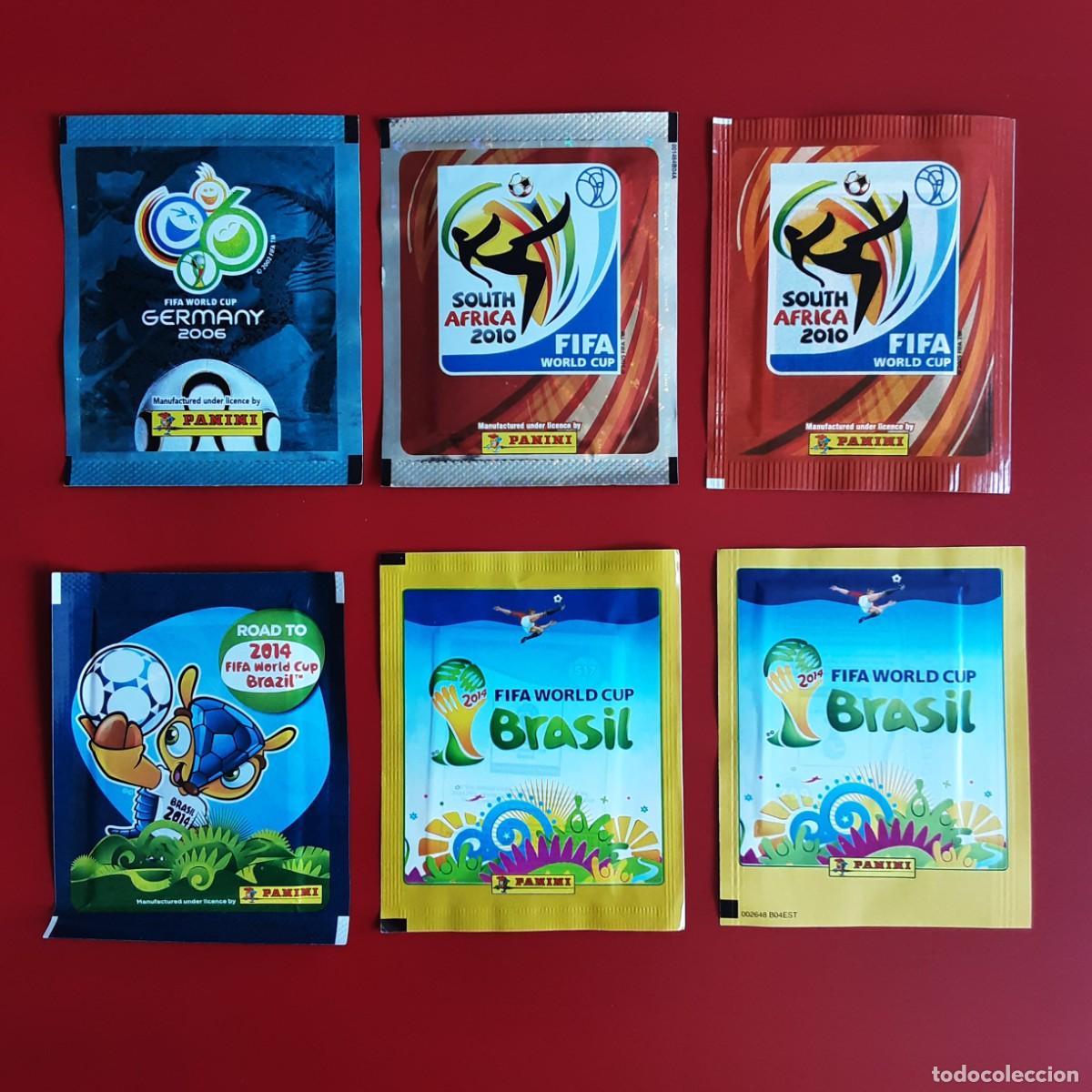 Cromos de f&uacute;tbol: LOTE 7 SOBRES DIFERENTES SIN ABRIR PANINI MUNDIALES POSIBLE MESSI CRISTIANO