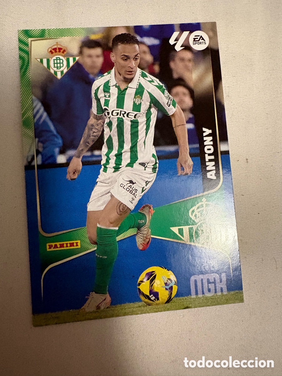 Cartes &agrave; collectionner de Football: MEGACRACKS 2025 2026 25 26 PANINI N&ordm; 105 ANTONY REAL BETIS LIGA MEGA MGK COLECCI&Oacute;N ALB&Uacute;M