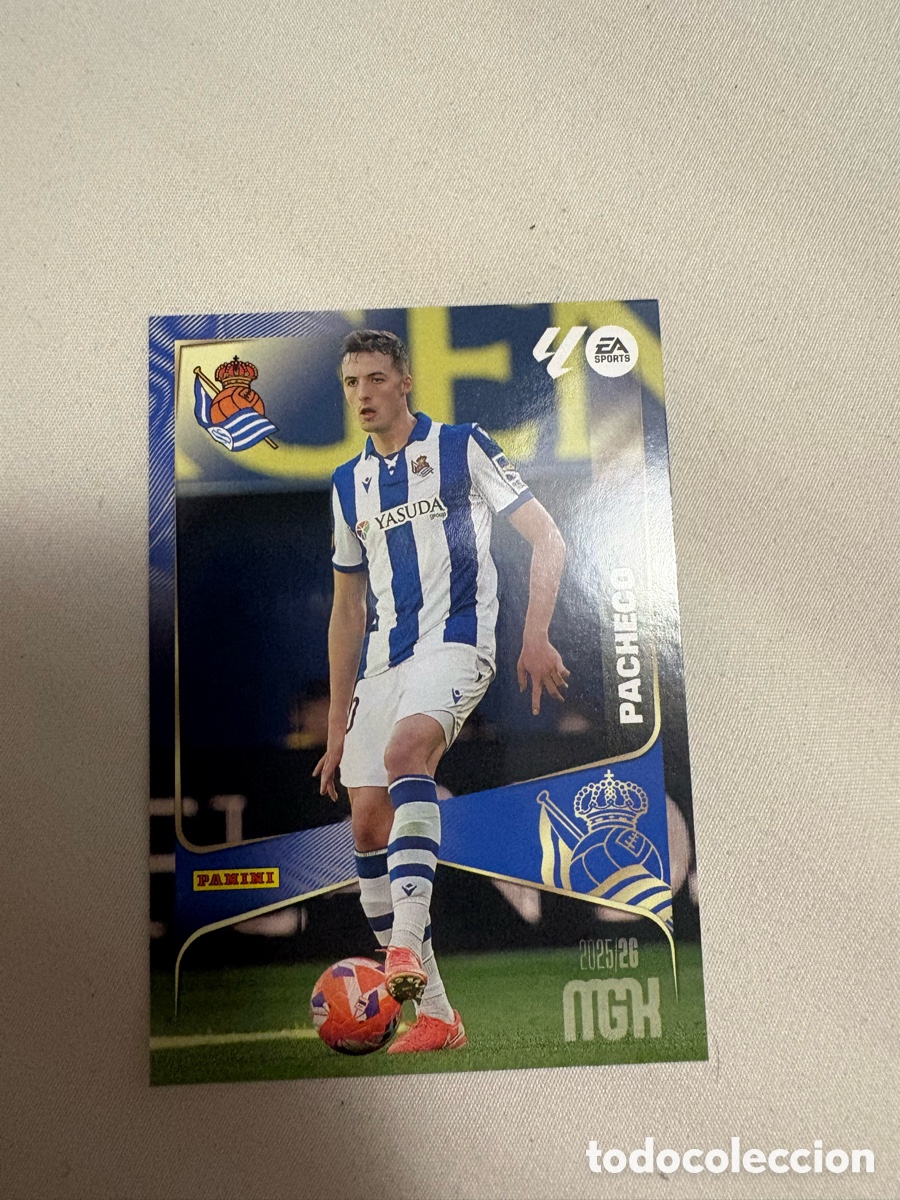 Cromos de f&uacute;tbol: PACHECO N&ordm; 314 (REAL SOCIEDAD) MEGACRACKS 2025 2026 PANINI 25 26 LIGA MGK FICHA CARD CROMO