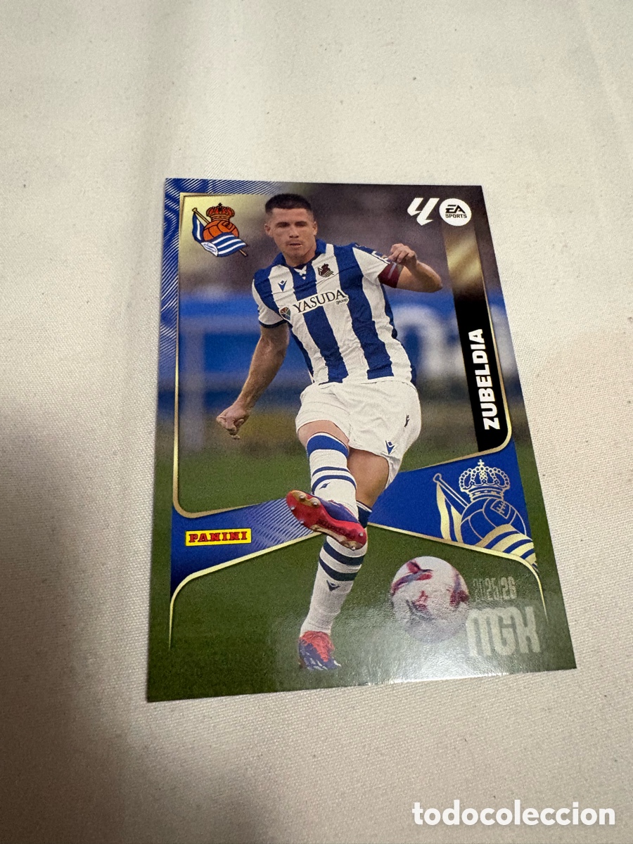 Cromos de f&uacute;tbol: MEGACRACKS MGK 2025 2026 25 26 N&ordm; 312 ZUBELDIA REAL SOCIEDAD NUEVO