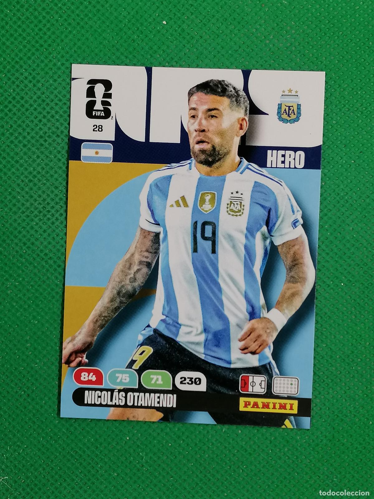 Cromos de f&uacute;tbol: 28 NICOLAS OTAMENDI ARGENTINA HERO ⚽ PANINI ADRENALYN FIFA WORLD CUP 26 2026 ⚽
