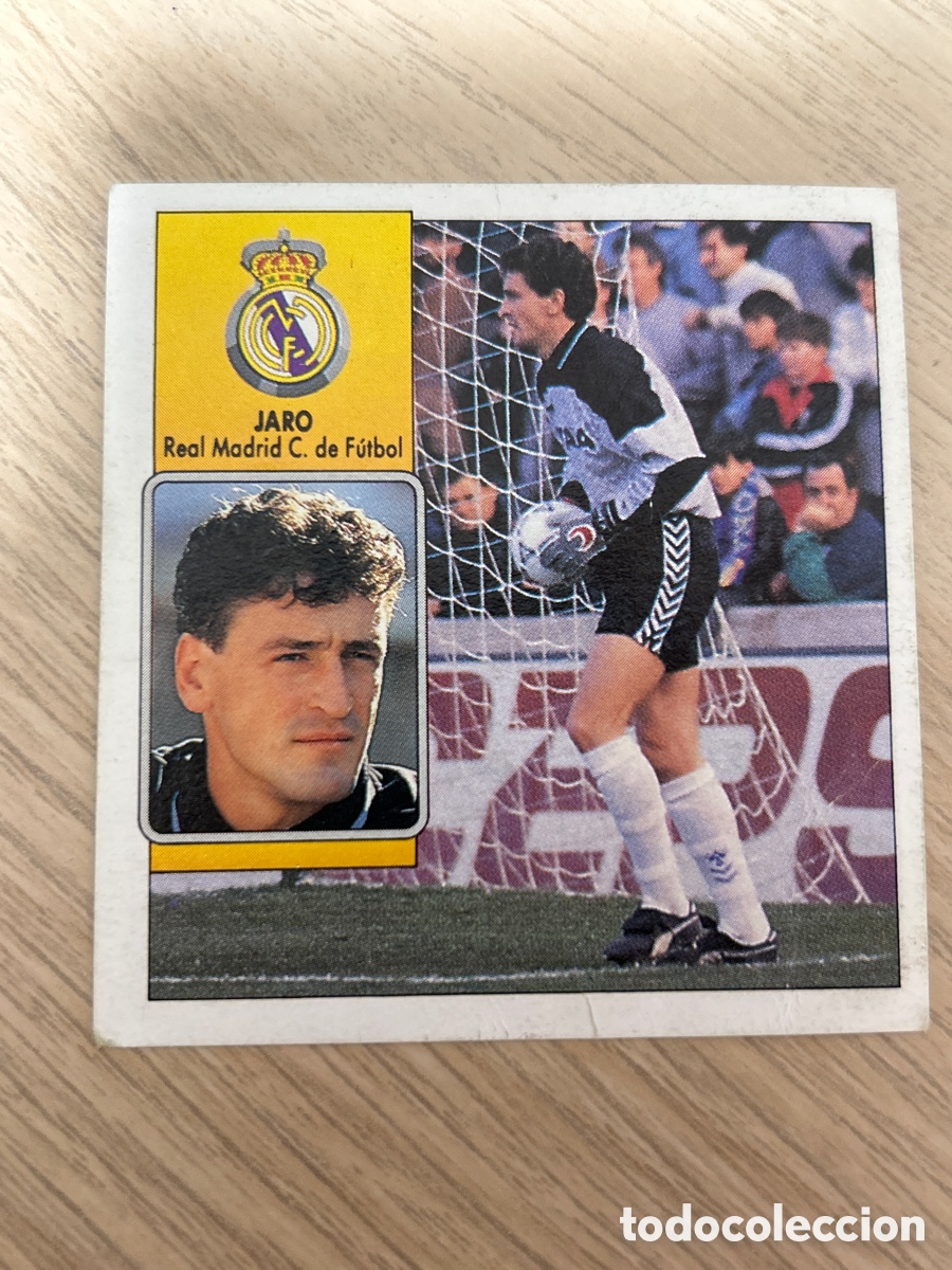 Cromos de f&uacute;tbol: JARO REAL MADRID LIGA ESTE 1992 1993 92 93 SIN PEGAR NUNCA PEGADO