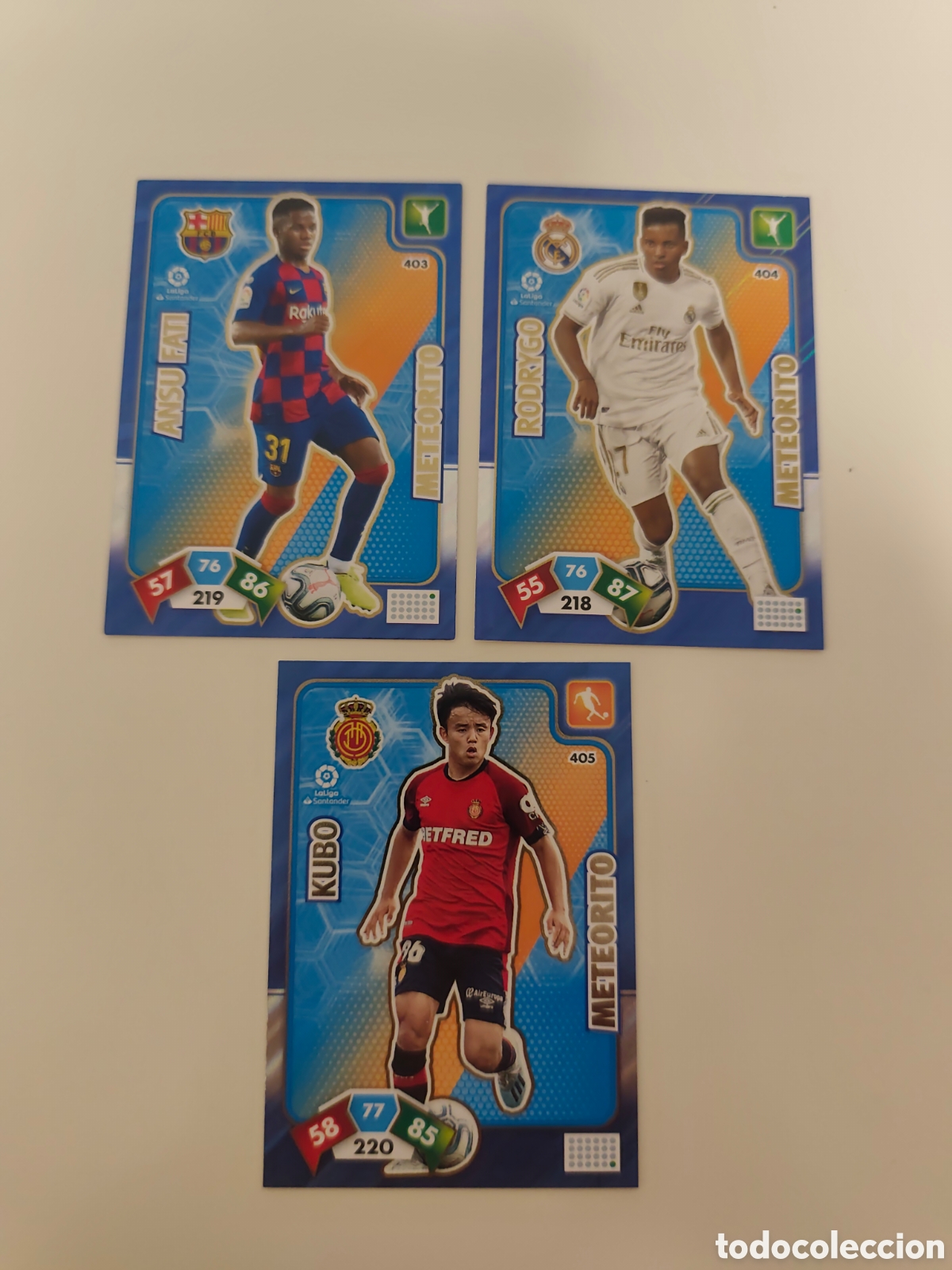 Cromos de f&uacute;tbol: COMPLETO 3 CARDS METEORITO ADRENALYN XL LIGA 2019 2020 #