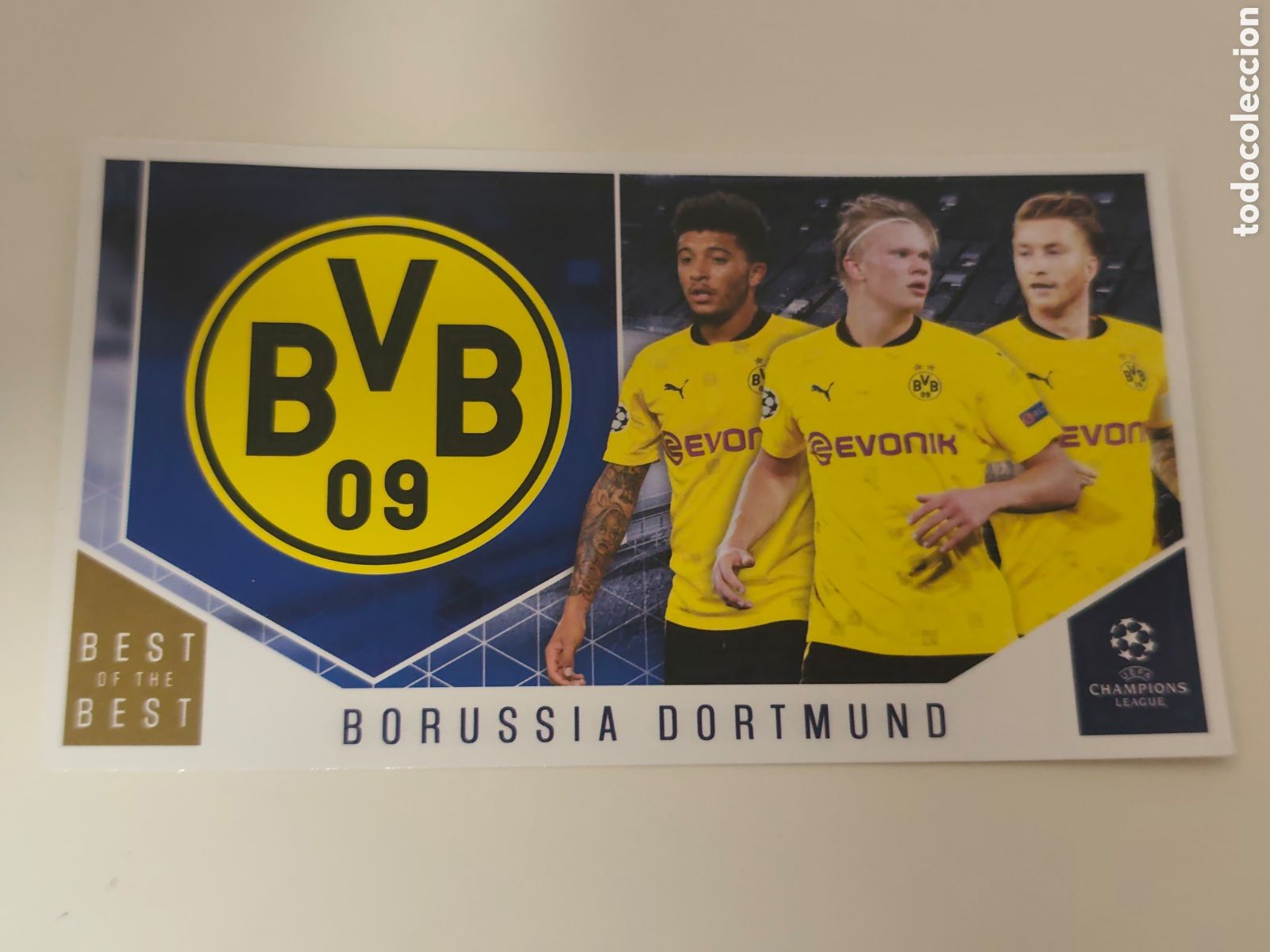 Cromos de f&uacute;tbol: BEST OF THE BEST 104 HALAND BORUSSIA DORTMUND UCL TOPPS 2021 #