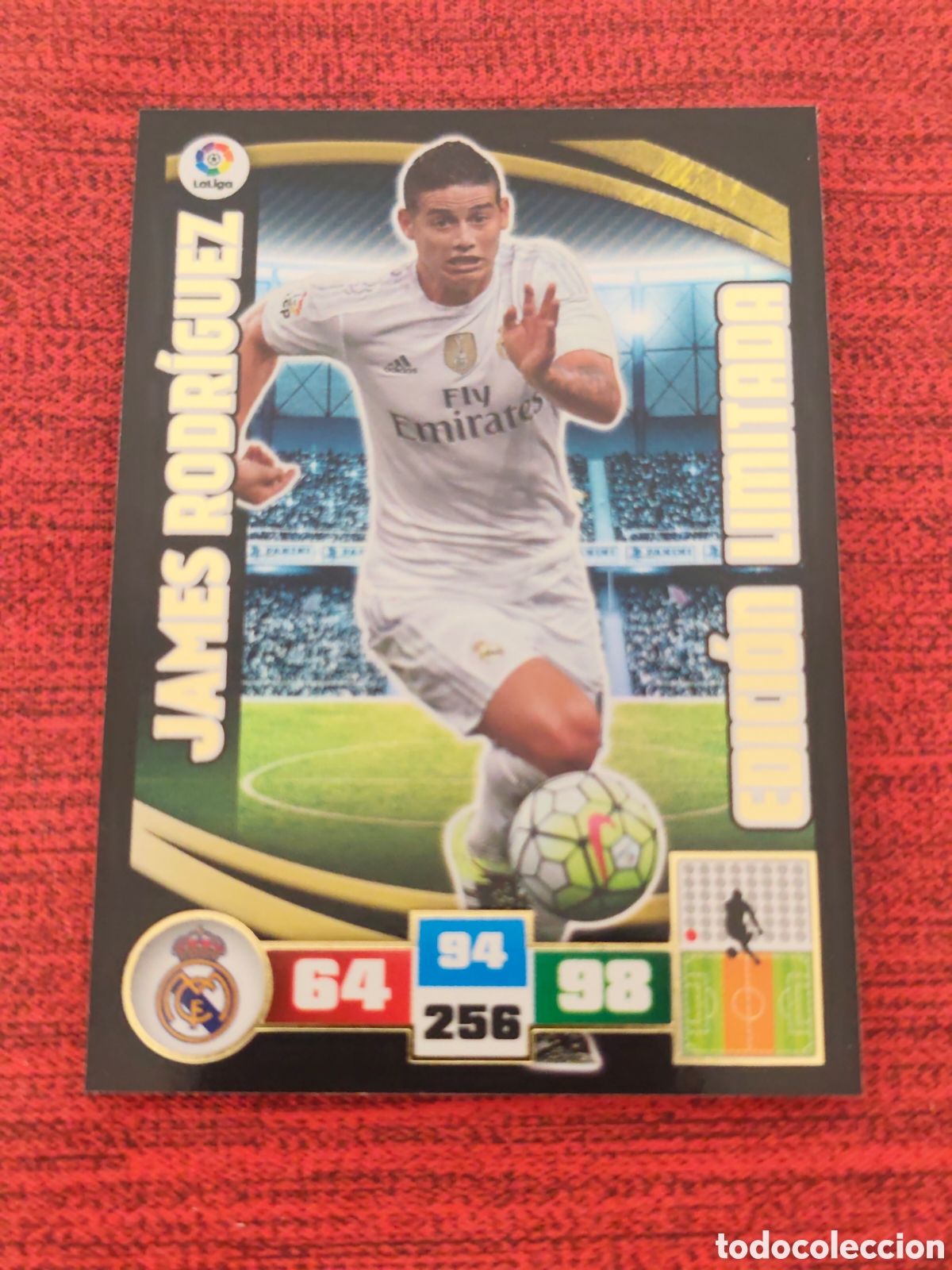 Cromos de f&uacute;tbol: EDICI&Oacute;N LIMITADA JAMES RODR&Iacute;GUEZ REAL MADRID ADRENALYN XL LIGA 2015 2016
