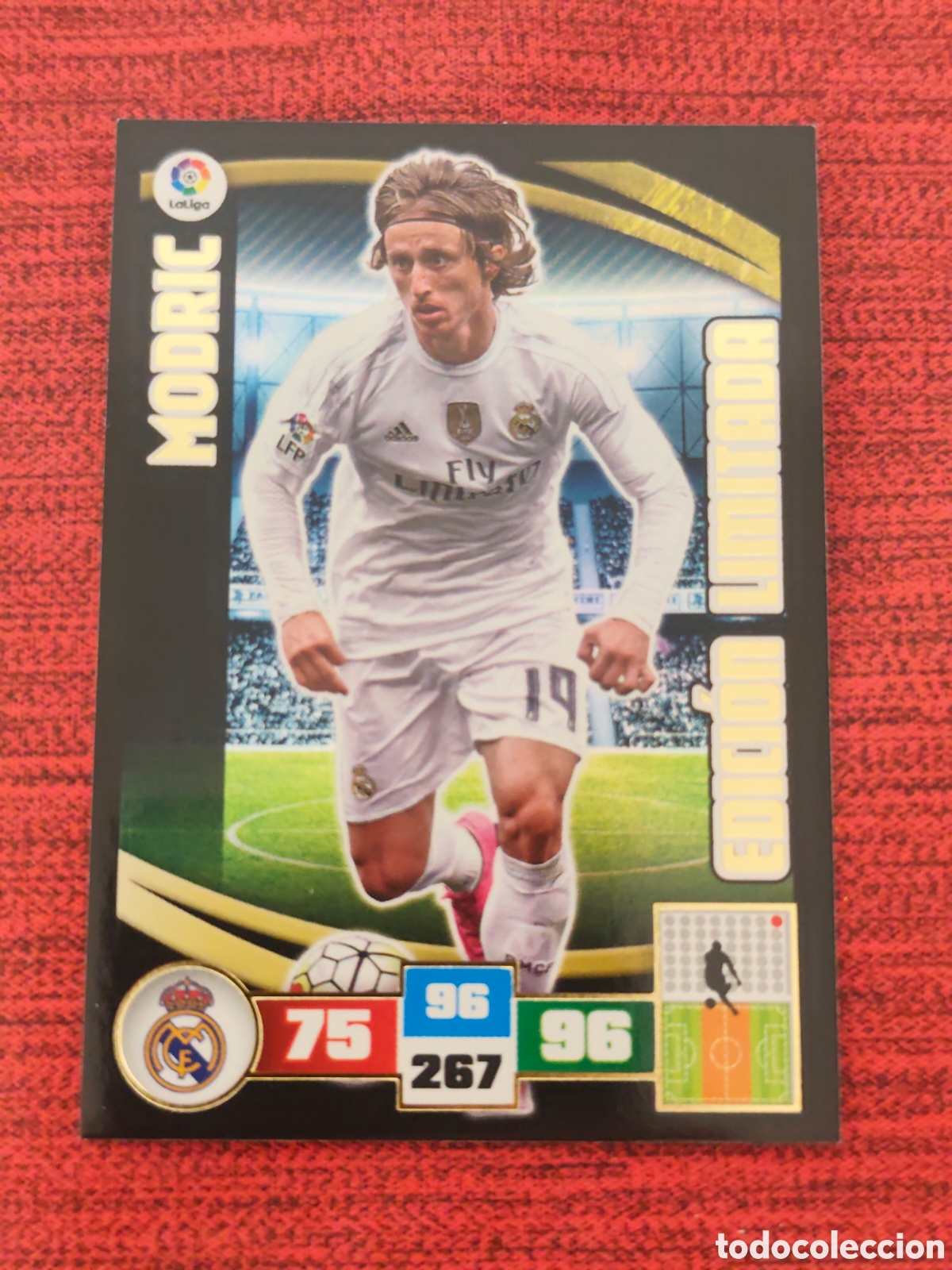 Cromos de f&uacute;tbol: EDICI&Oacute;N LIMITADA MODRIC REAL MADRID ADRENALYN XL LIGA 2016 2016