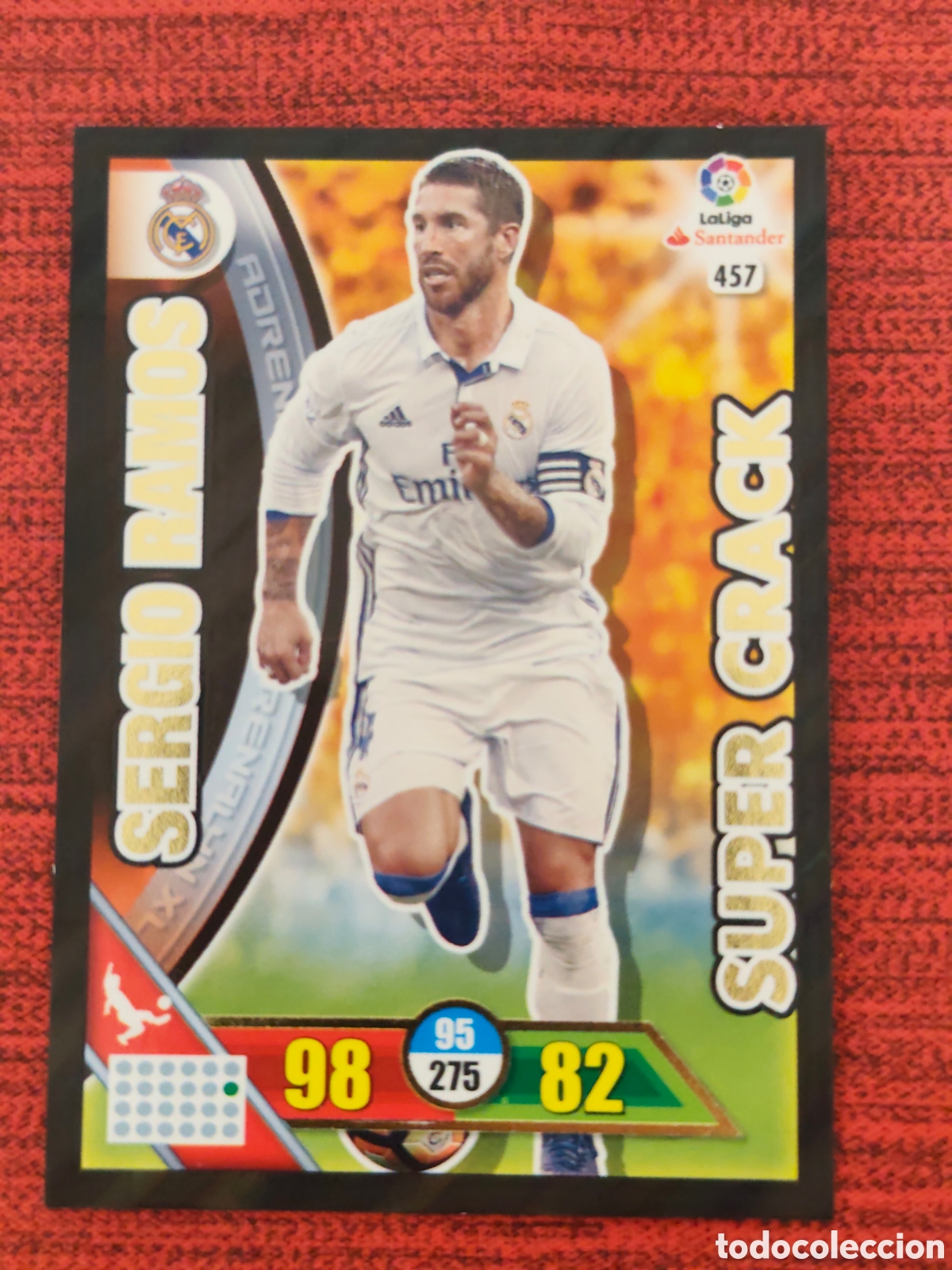 Cromos de f&uacute;tbol: SUPER CRACK 457 SERGIO RAMOS REAL MADRID ADRENALYN XL LIGA 2016 2017