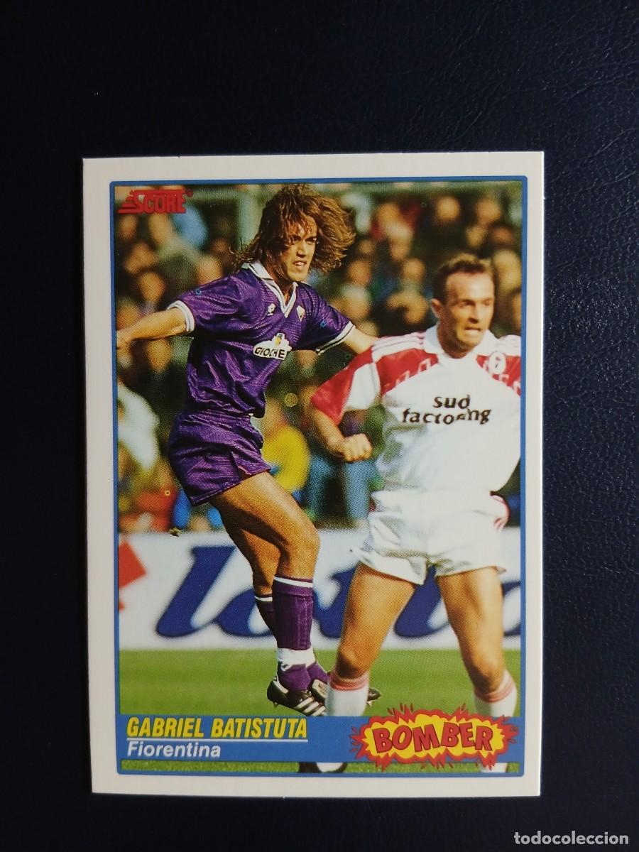 Cromos de f&uacute;tbol: 364 Gabriel Batistuta - Rookie Fiorentina - Score Calcio 91 92 - CALCIATORI 1991 1992