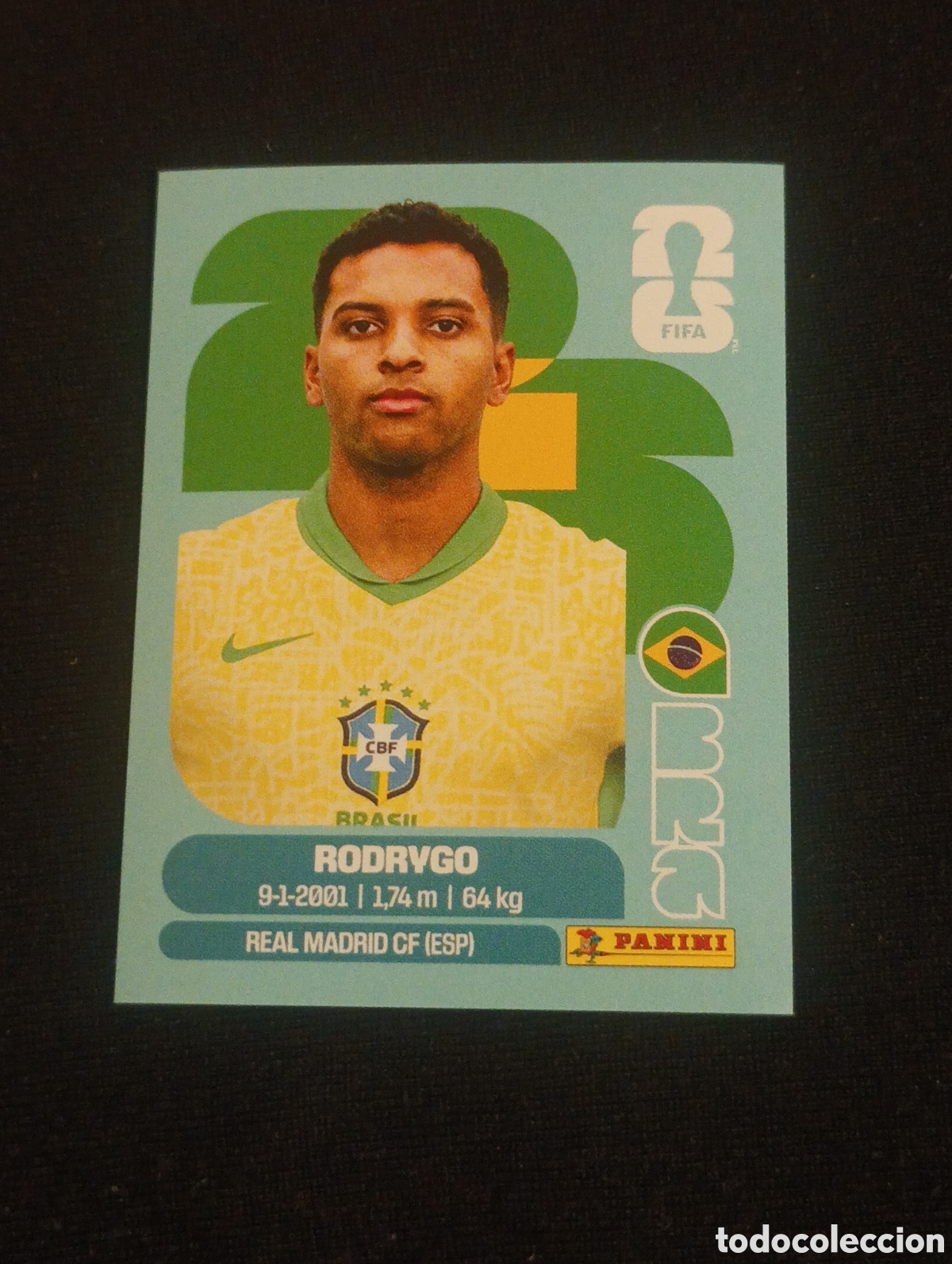 Cromos de f&uacute;tbol: mundial panini 2026 rodrygo