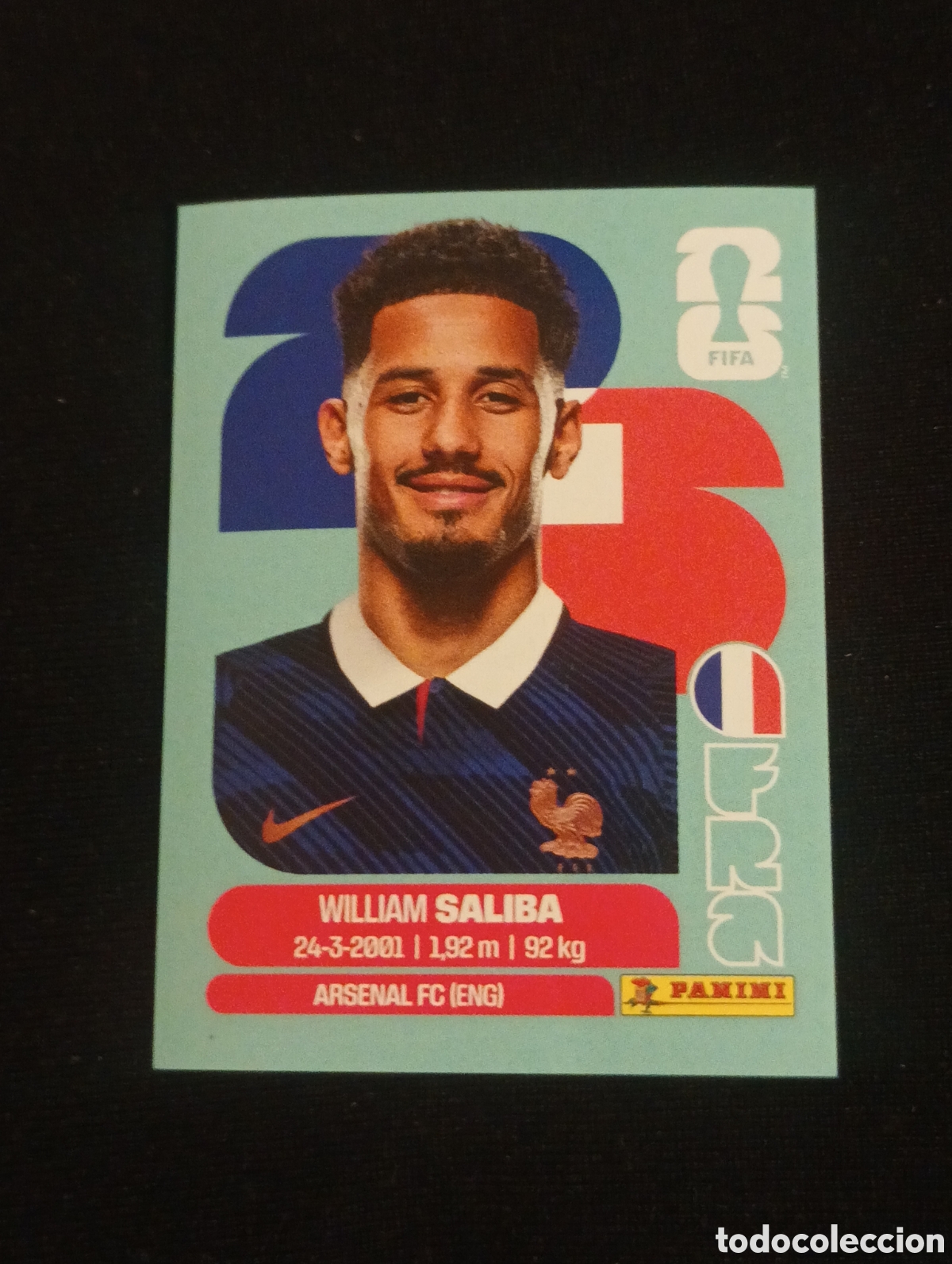 Cromos de f&uacute;tbol: mundial panini 2026 William saliba