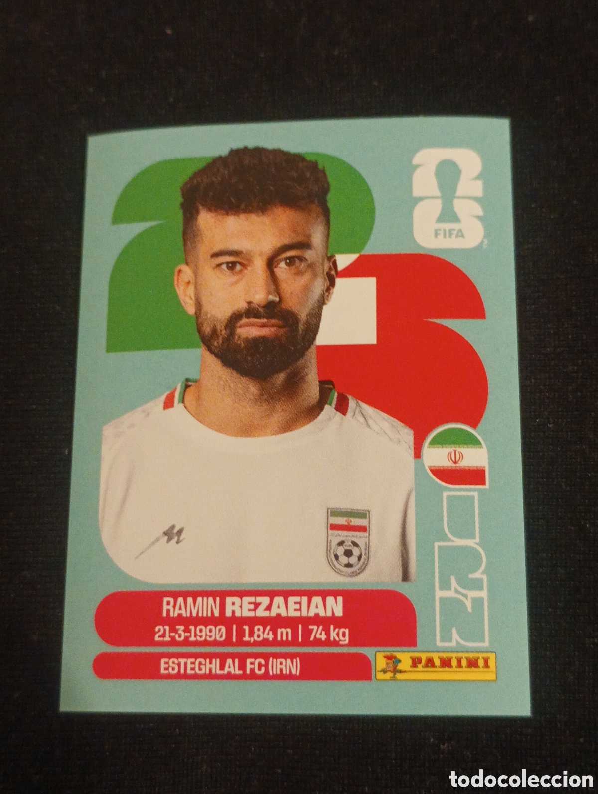Cromos de f&uacute;tbol: mundial panini 2026 ramin rezaeian