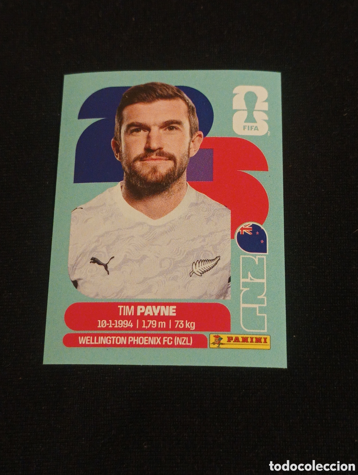 Cromos de f&uacute;tbol: mundial panini 2026 tim payne