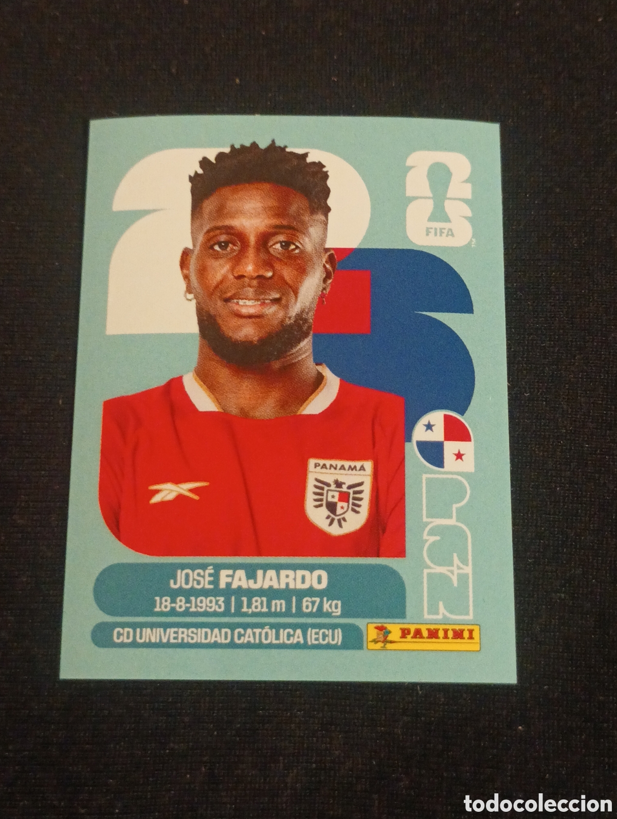 Cromos de f&uacute;tbol: mundial panini 2026 Jos&eacute; Fajardo