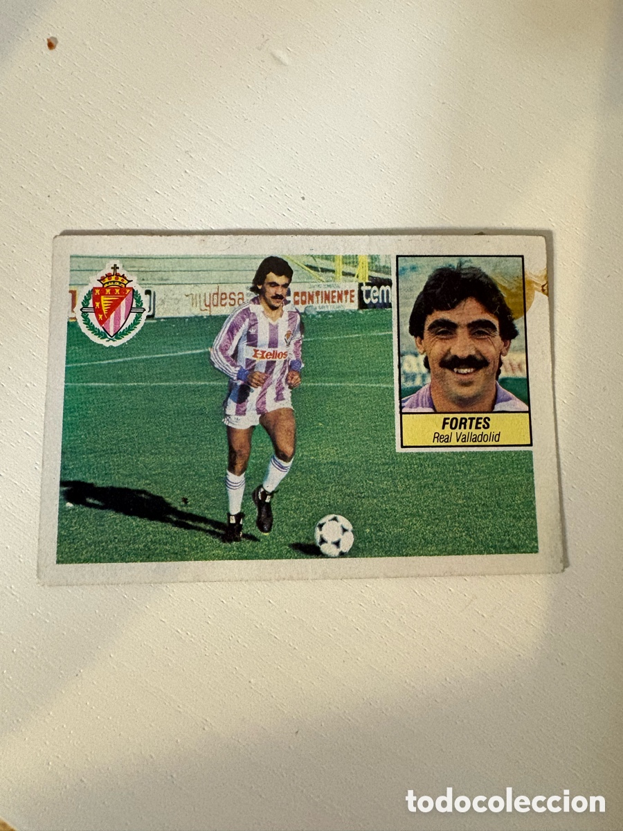Cromos de f&uacute;tbol: este 84 85 fortes Valladolid baja despegado ver fotos