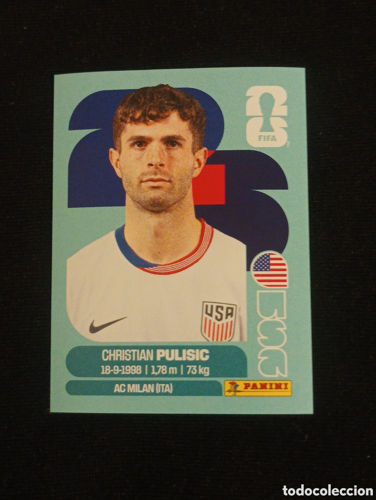 Cromos de f&uacute;tbol: mundial panini 2026 Christian pulisic
