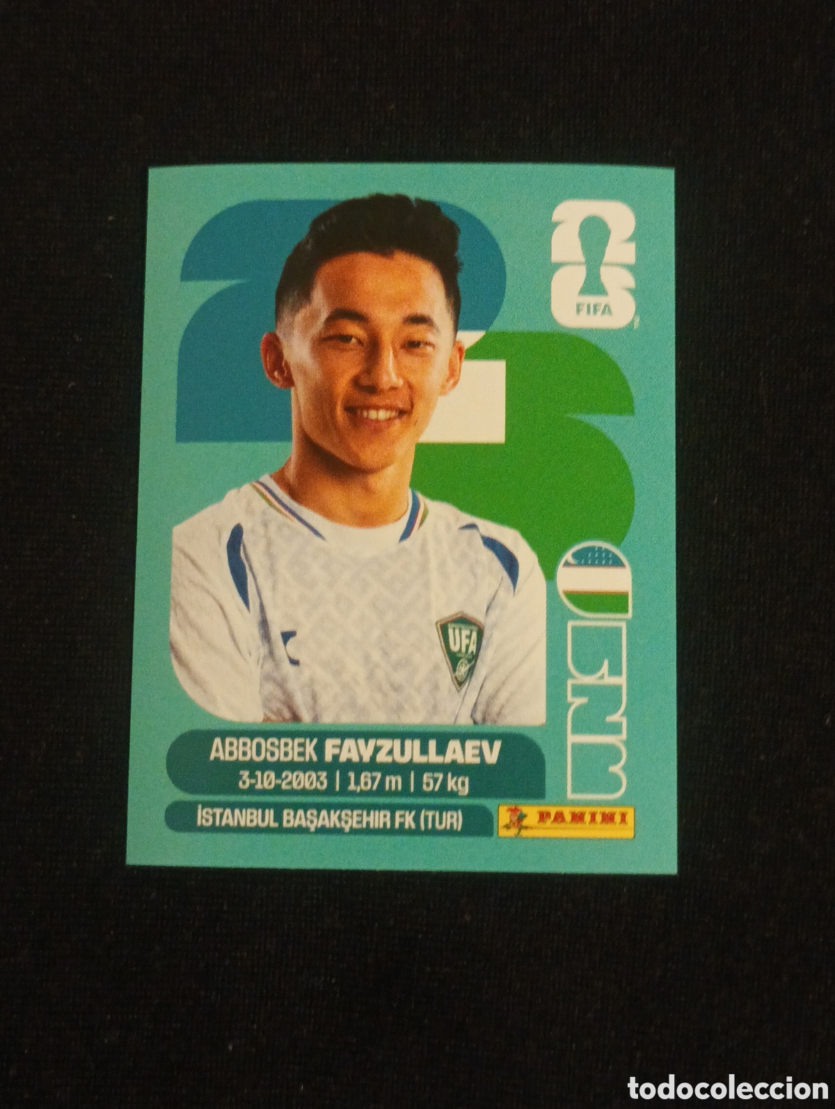 Cromos de f&uacute;tbol: mundial panini 2026 abbosbek fayzullaev