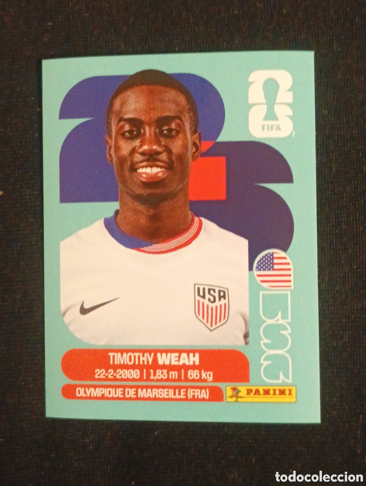 Cromos de f&uacute;tbol: mundial panini 2026 timothy weah