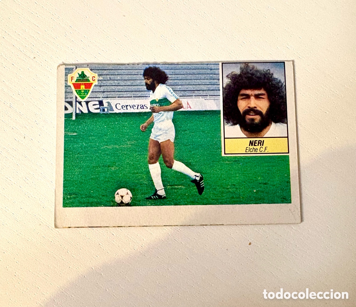 Cromos de f&uacute;tbol: RARO &mdash; DESCUADRADO NERI ELCHE C. F. LIGA ESTE 1984/1985 84 85