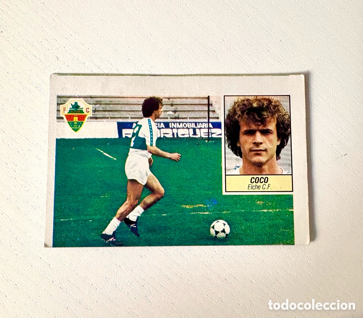 Cromos de f&uacute;tbol: RARO - descuadrado ESTE 84 85 COCO COLOCA DEL ELCHE CF ESTE 1984 1985