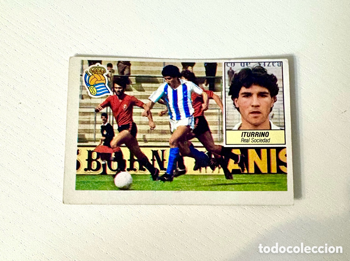 Cromos de f&uacute;tbol: ITURRINO REAL SOCIEDAD FICHAJE N&ordm; 9 84-85 ESte