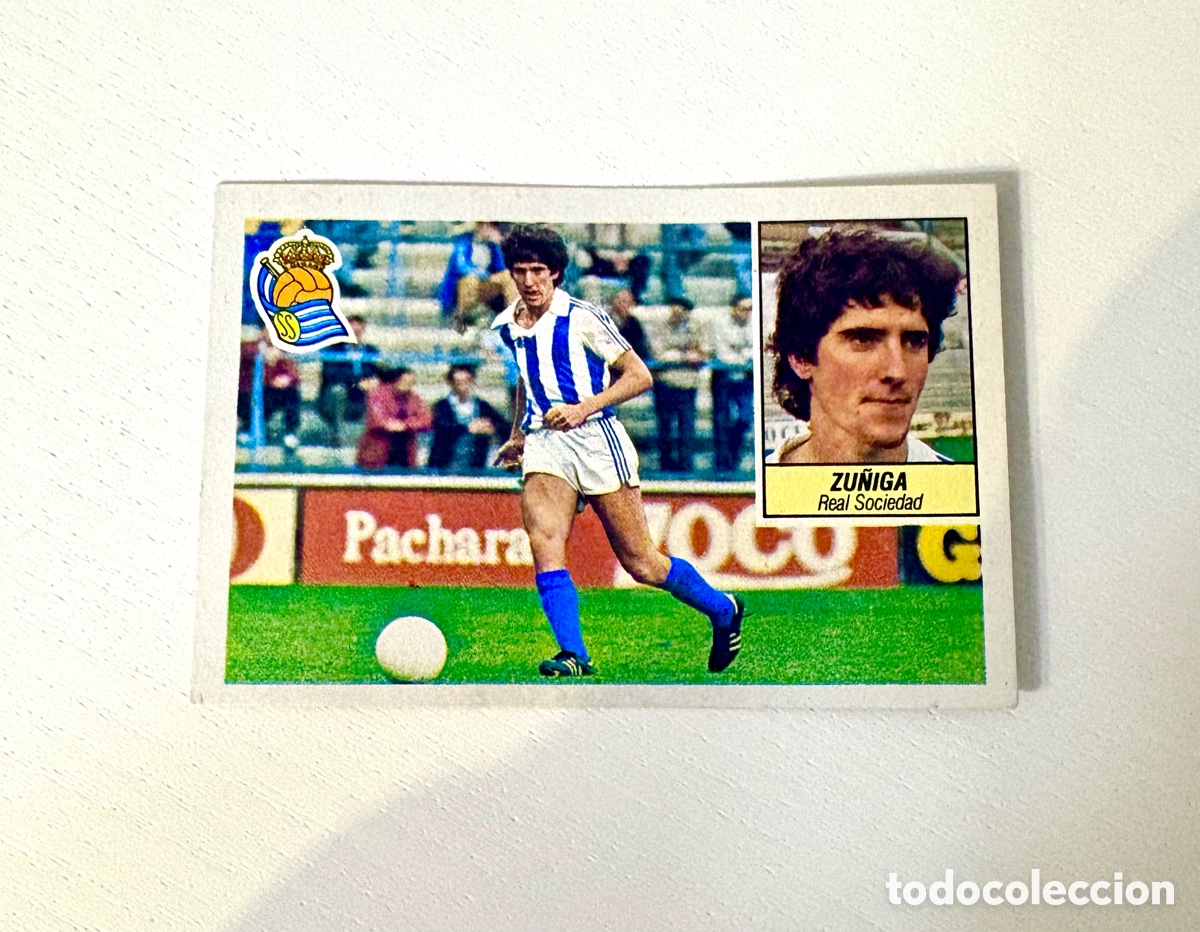 Cromos de f&uacute;tbol: ZU&Ntilde;IGA REAL SOCIEDAD FICHAJE 8 LIGA ESTE 1984/85 84 85