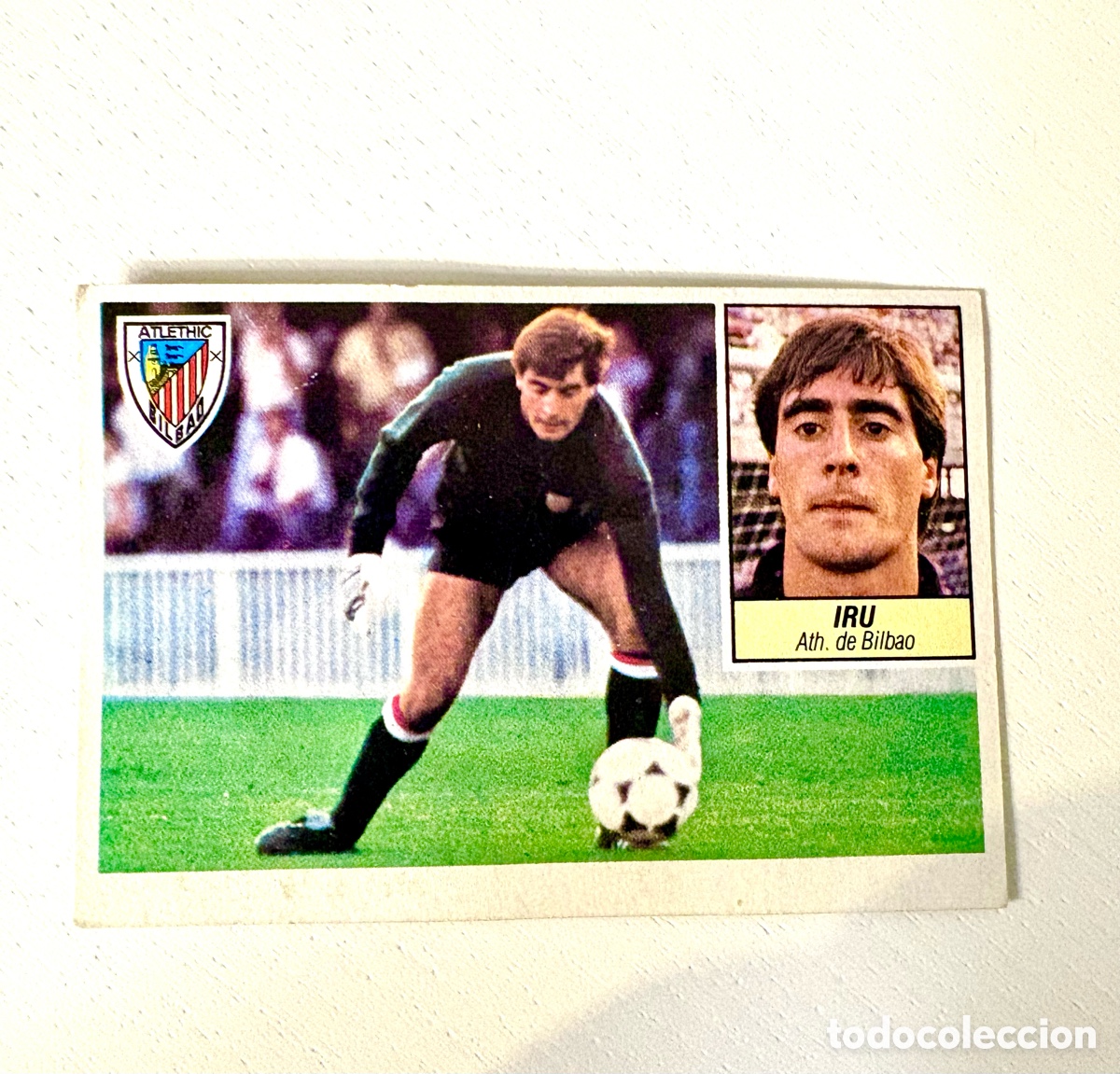 Cromos de f&uacute;tbol: Iru, Ath. Bilbao (Ultimo Fichaje n&ordm; 12): Cromo del album de futbol Liga 1984-85 84 85, ESTE