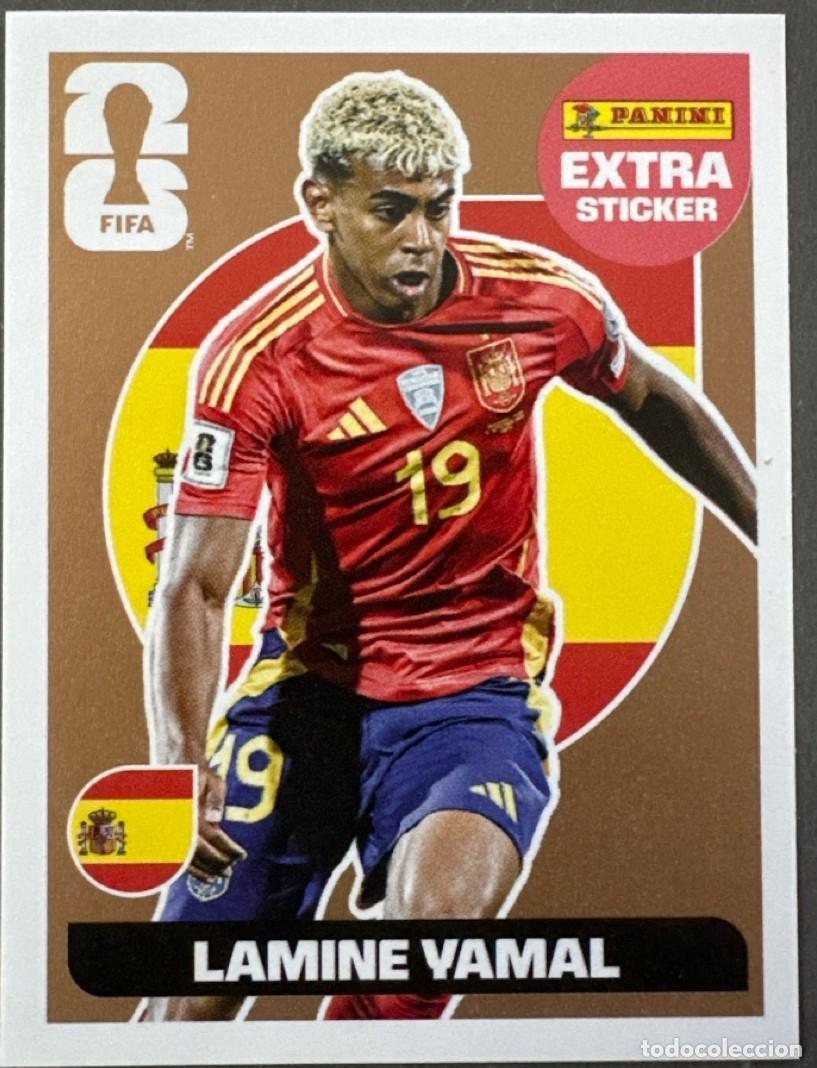 Cromos de f&uacute;tbol: cromo extra sticker Lamine Yamal Bronce panini mundial 2026 fifa world cup espa&ntilde;a spain card carta