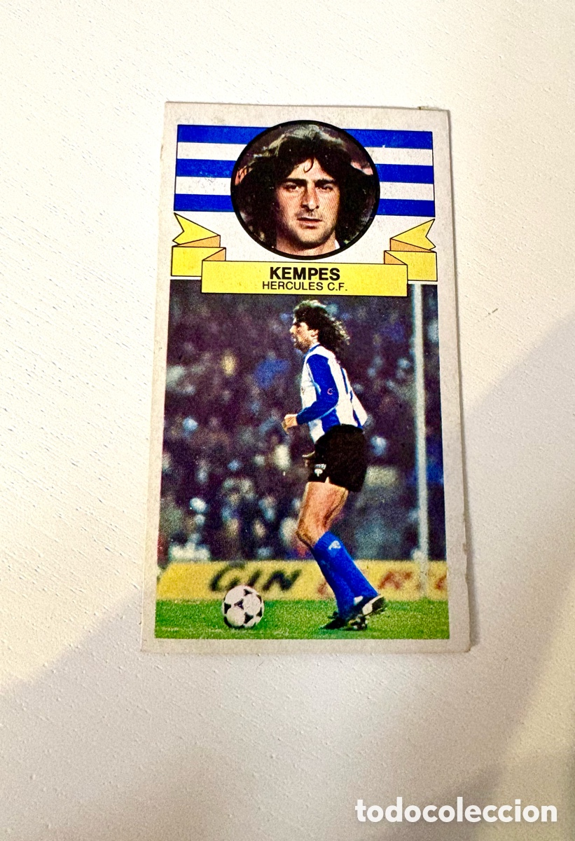 Cromos de f&uacute;tbol: H&eacute;rcules - Kempes - Ediciones Este Liga 1985-1986, 85-86