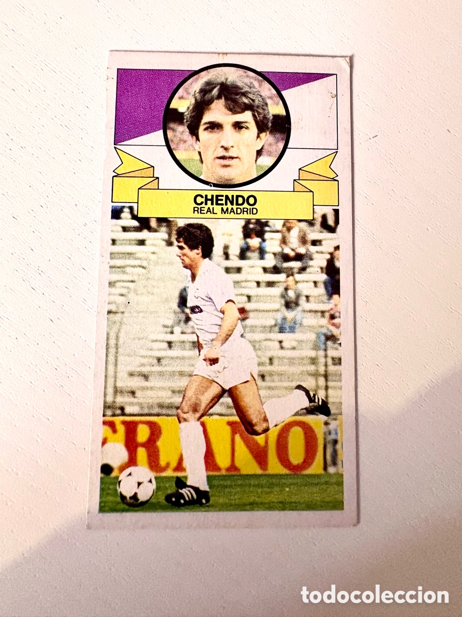 Cromos de f&uacute;tbol: CHENDO 85 86 REAL MADRID CON PUBLICIDAD 1985 1986 ESTE