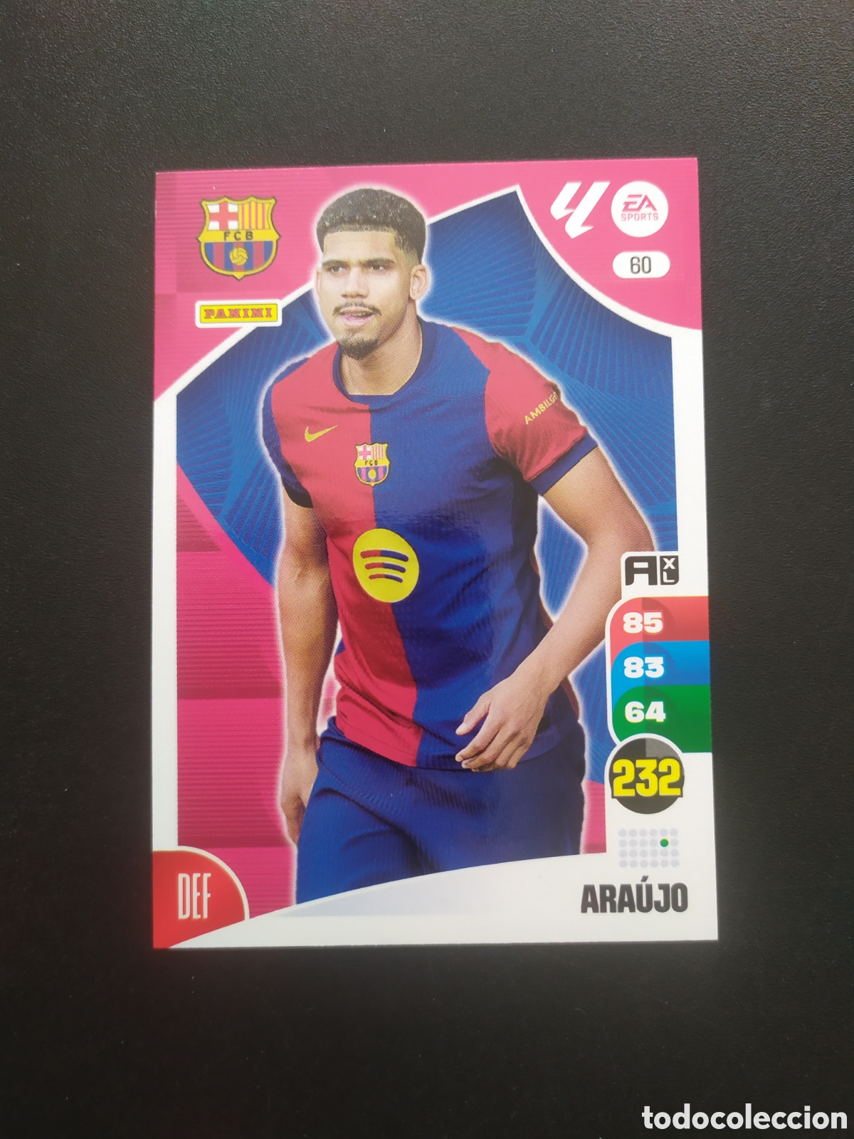 Cromos de f&uacute;tbol: Adrenalyn 2024 2025 24 25 panini Araujo n&deg; 60 Barcelona