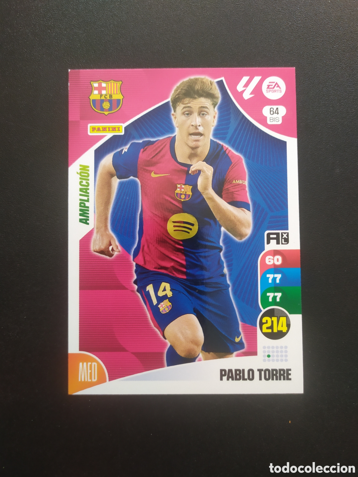 Cromos de f&uacute;tbol: Adrenalyn 2024 2025 24 25 panini Pablo Torre ampliaci&oacute;n n&deg; 64 bis Barcelona
