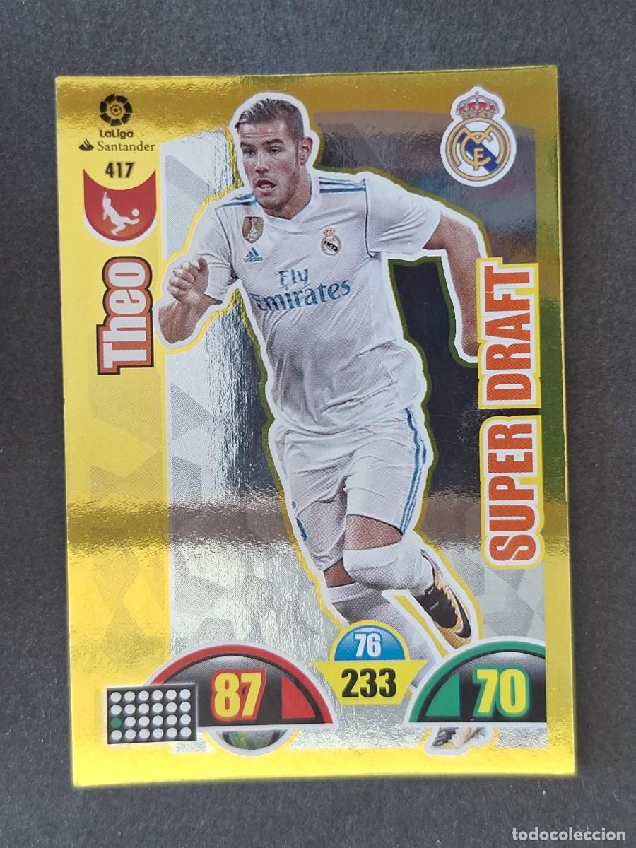 Cromos de f&uacute;tbol: THEO REAL MADRID SUPER DRAFT 417 PANINI ADRENALYN XL 2017 2018 17 18