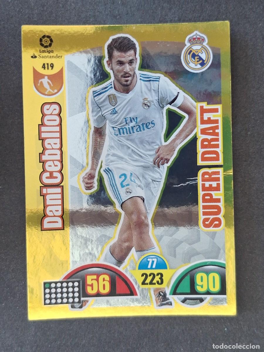 Cromos de f&uacute;tbol: DANI CEBALLOS REAL MADRID SUPER DRAFT 419 PANINI ADRENALYN XL 2017 2018 17 18