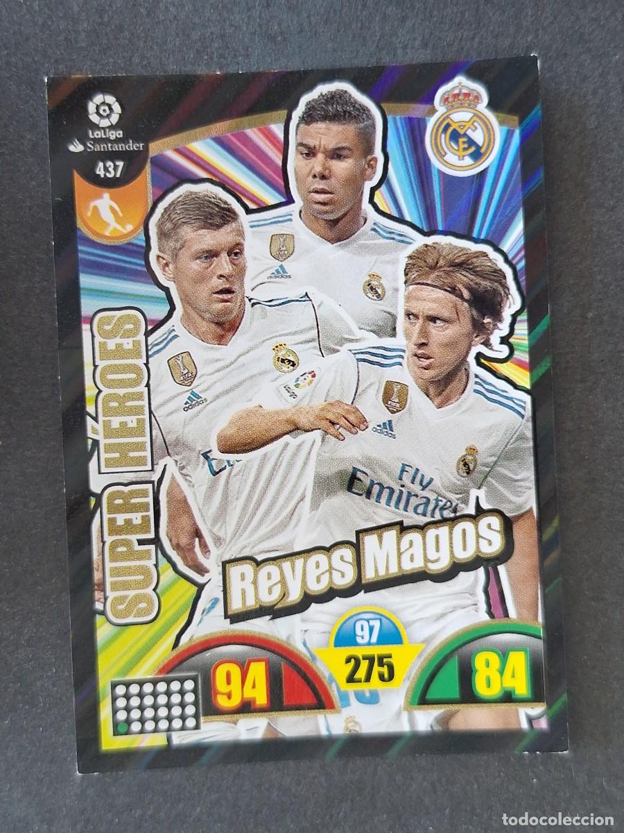 Cromos de f&uacute;tbol: SUPER HEORES REAL MADRID REYES MAGOS 437 PANINI ADRENALYN XL 2017 2018 17 18