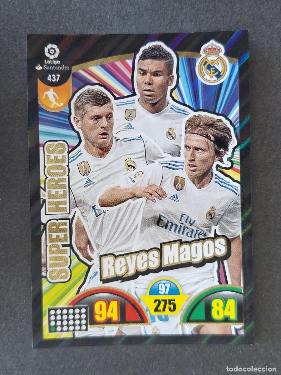 Cromos de f&uacute;tbol: SUPER HEORES REAL MADRID REYES MAGOS 437 PANINI ADRENALYN XL 2017 2018 17 18