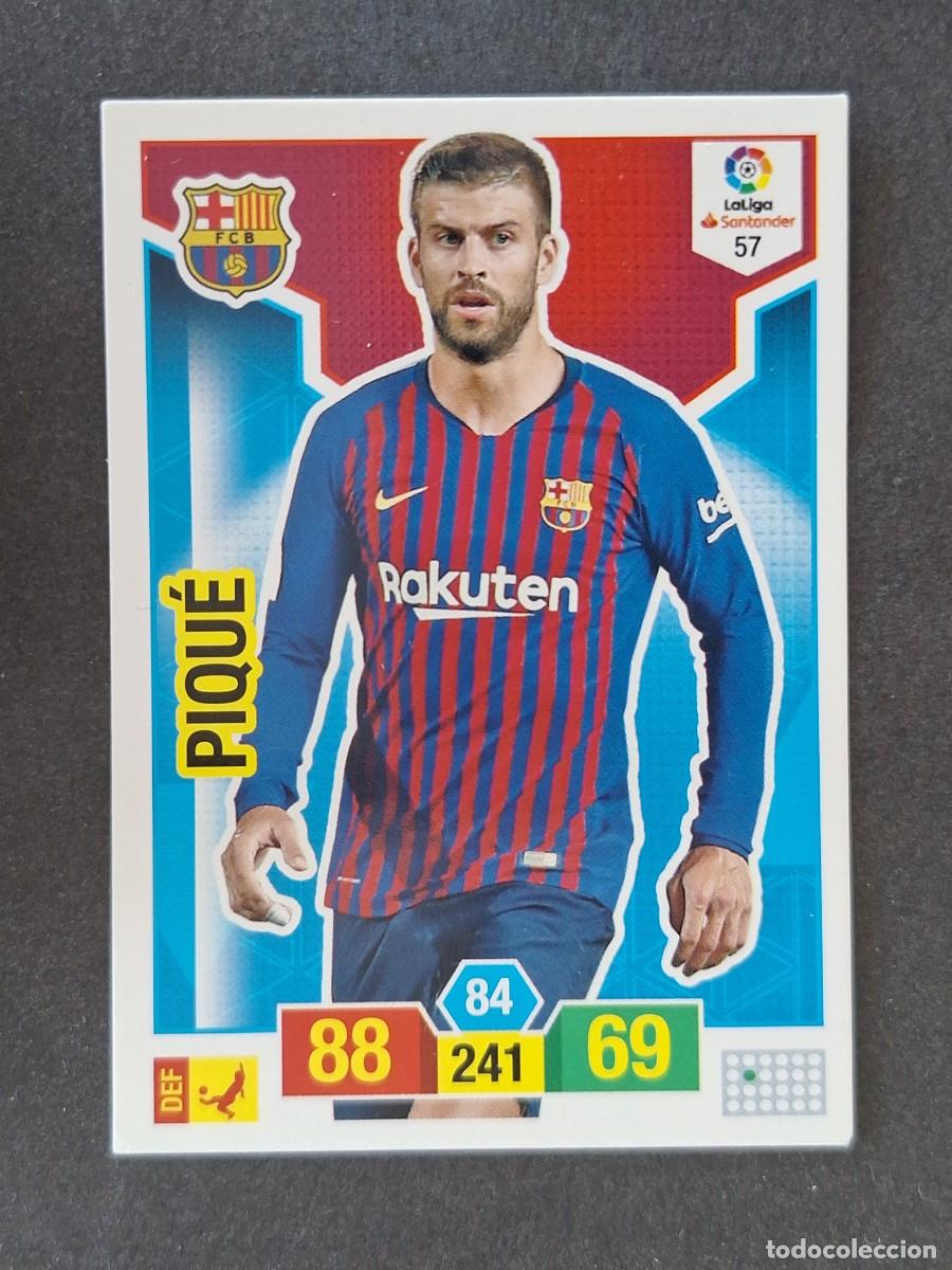 Cromos de f&uacute;tbol: PIQUE F. C. BARCELONA 57 PANINI ADRENALYN XL 2018 2019 18 19