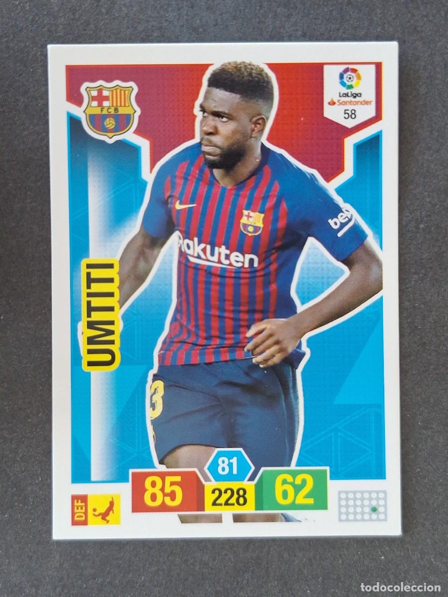 Cromos de f&uacute;tbol: UMTITI F. C. BARCELONA 58 PANINI ADRENALYN XL 2018 2019 18 19